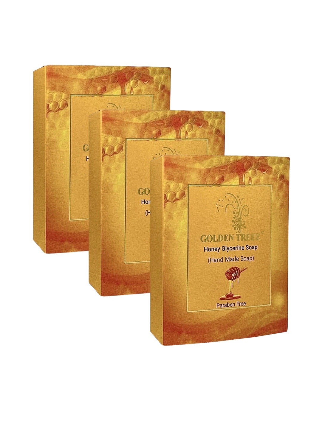 

Golden Treez Set Of 3 Lemon Glycerine Soap- 115 ml Each, Yellow