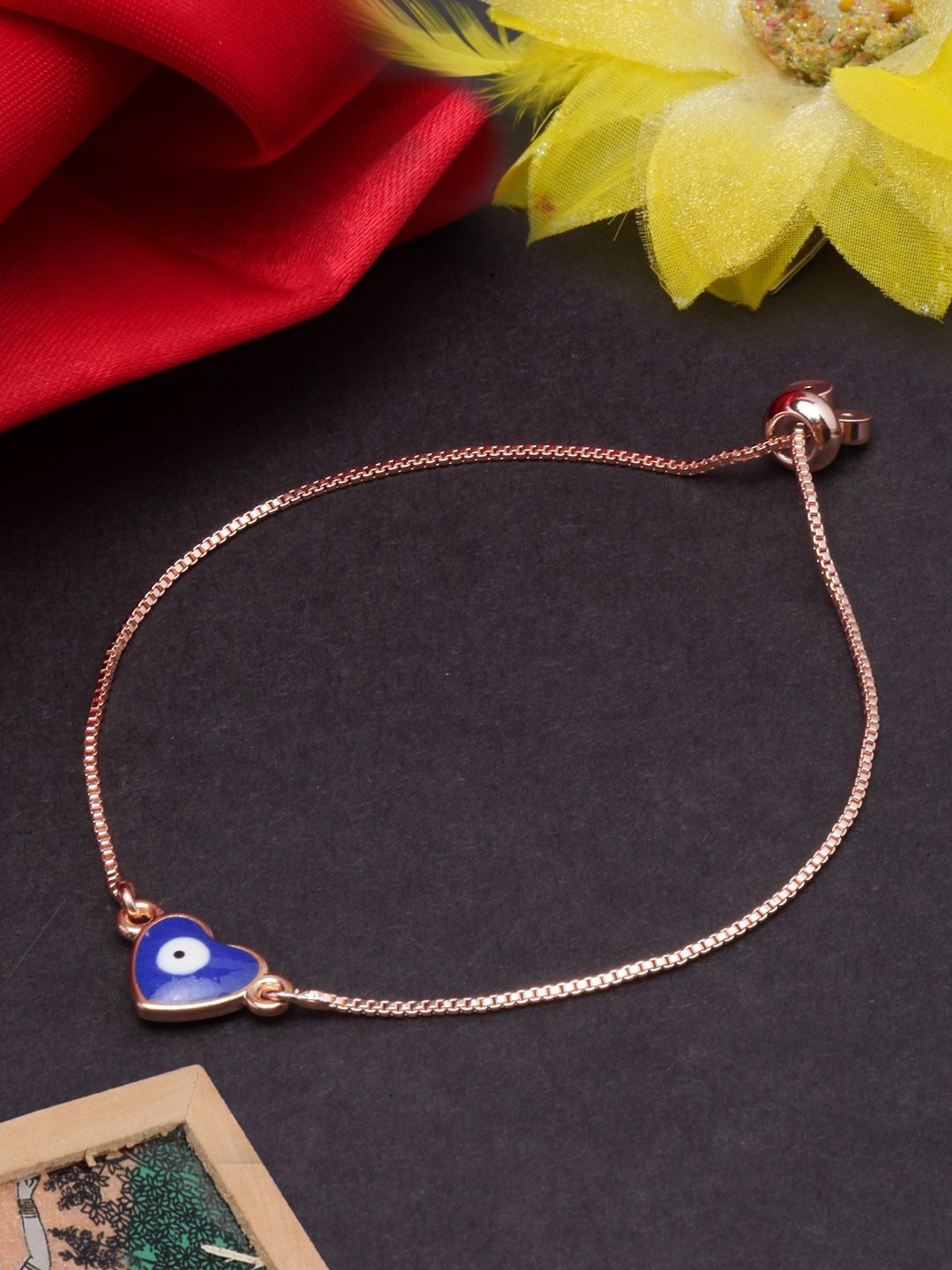 

KPOP Brass Enamelled Rose Gold-Plated Wraparound Bracelet