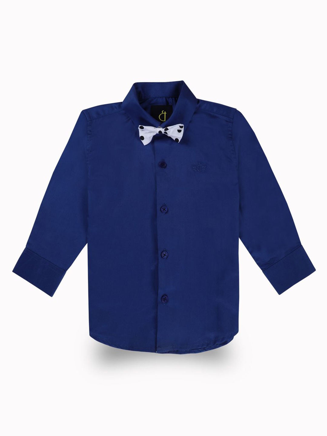 

Gini and Jony Boys Standard Spread Collar Solid Cotton Casual Shirt, Blue