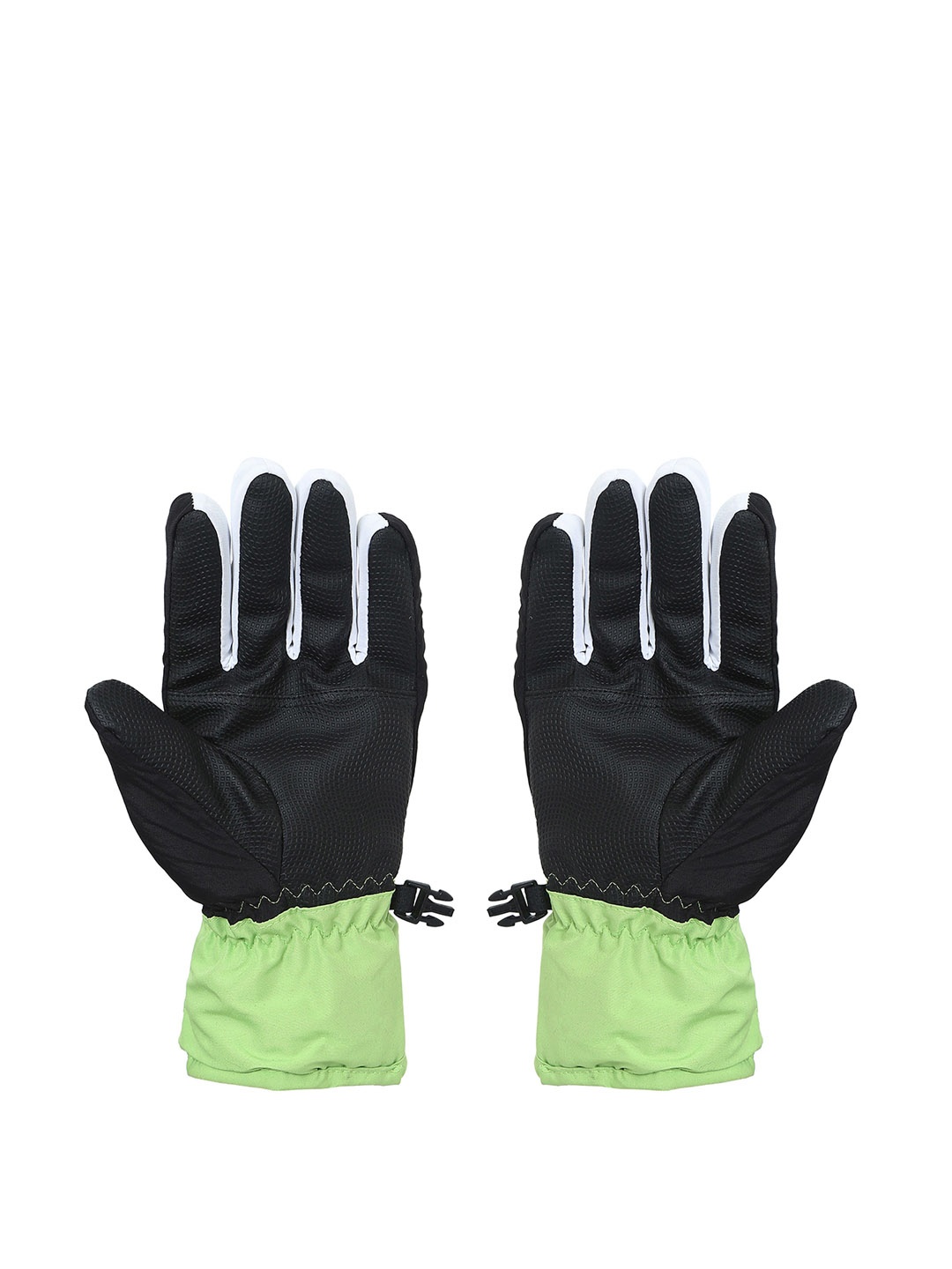 

FabSeasons Unisex Kids Patterned Acrylic Winter Gloves, Green
