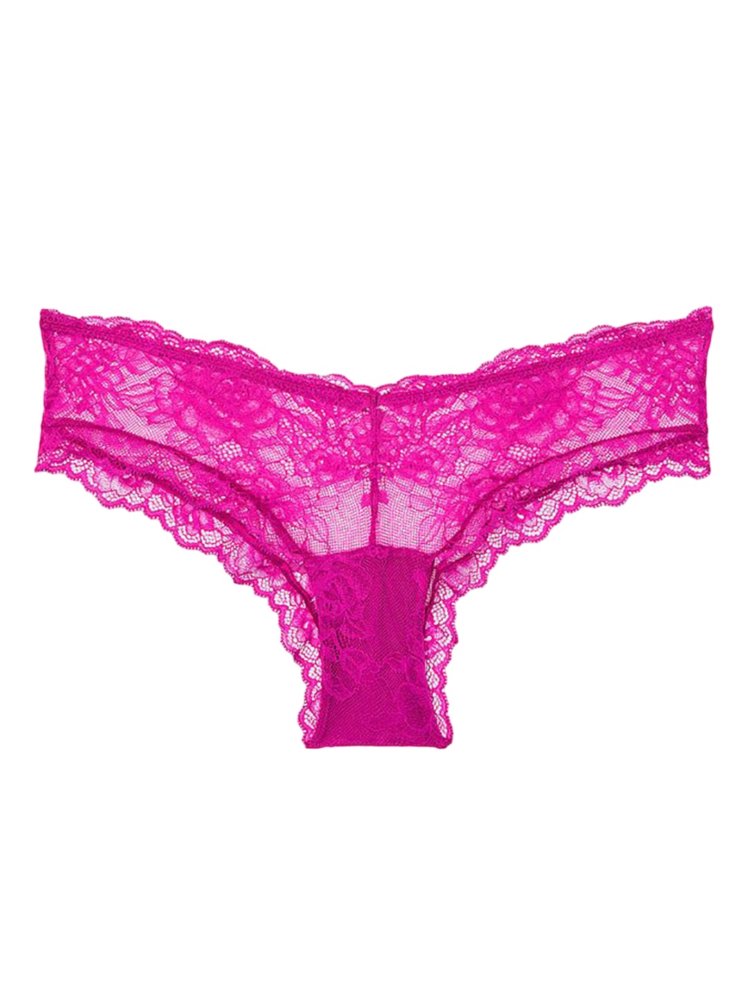 

Victoria's Secret Women Self-Design Lace Bikini Briefs, Pink