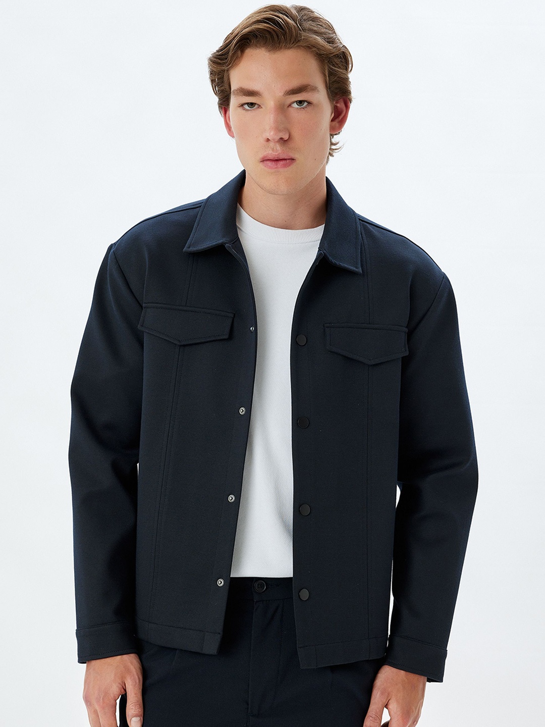 

Koton Long Sleeves Regular Jacket, Navy blue