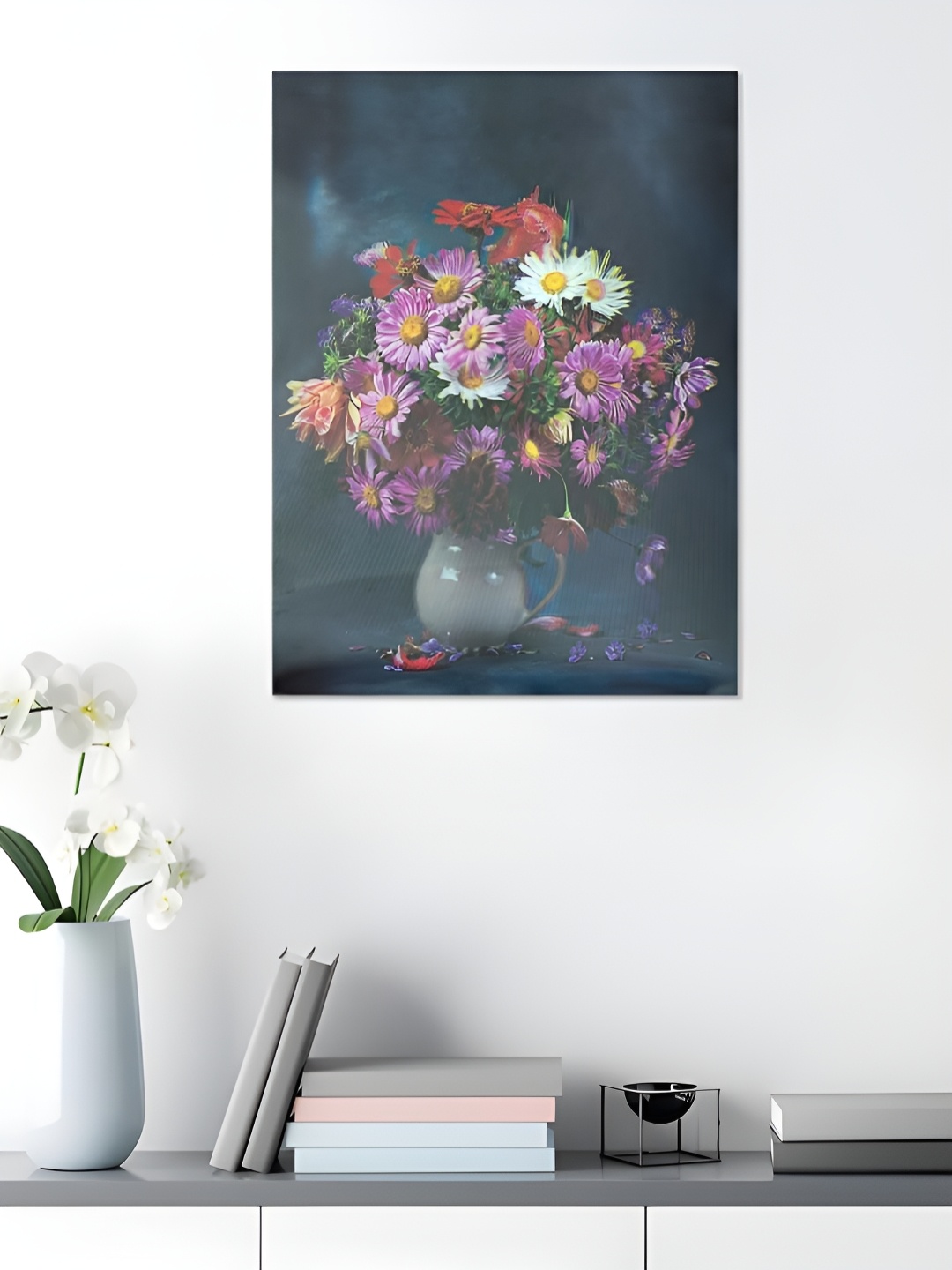 

Art Street Purple & Grey 1 Piece Paper Floral and Botanical Wall Paintings