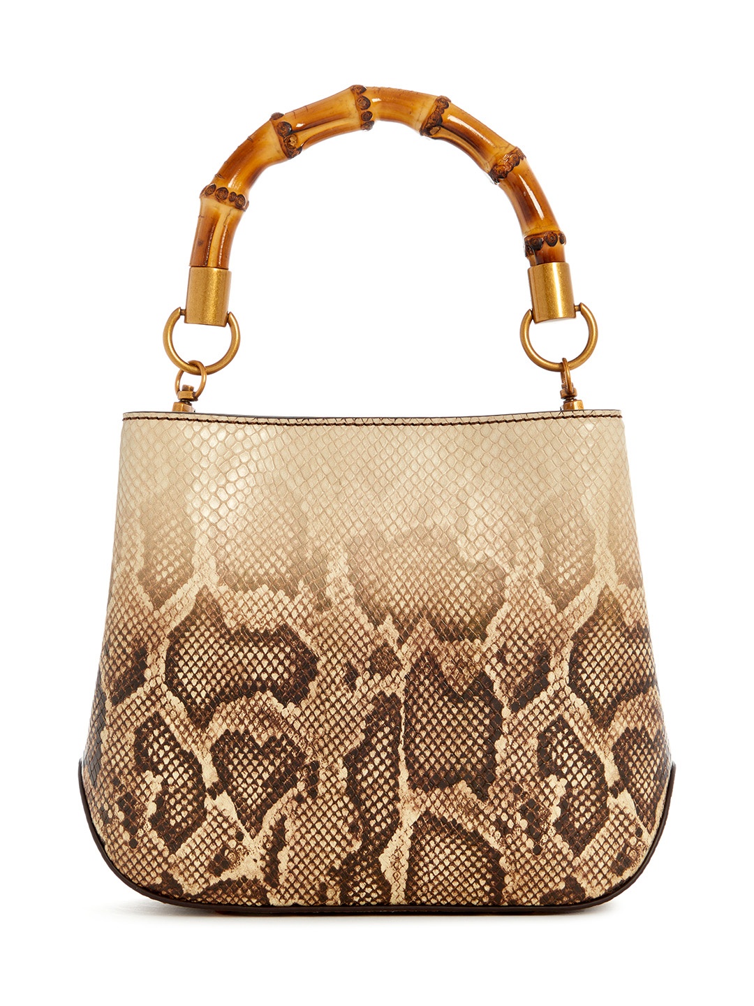 

GUESS Women Animal Printed PU Shoulder Bag, Brown