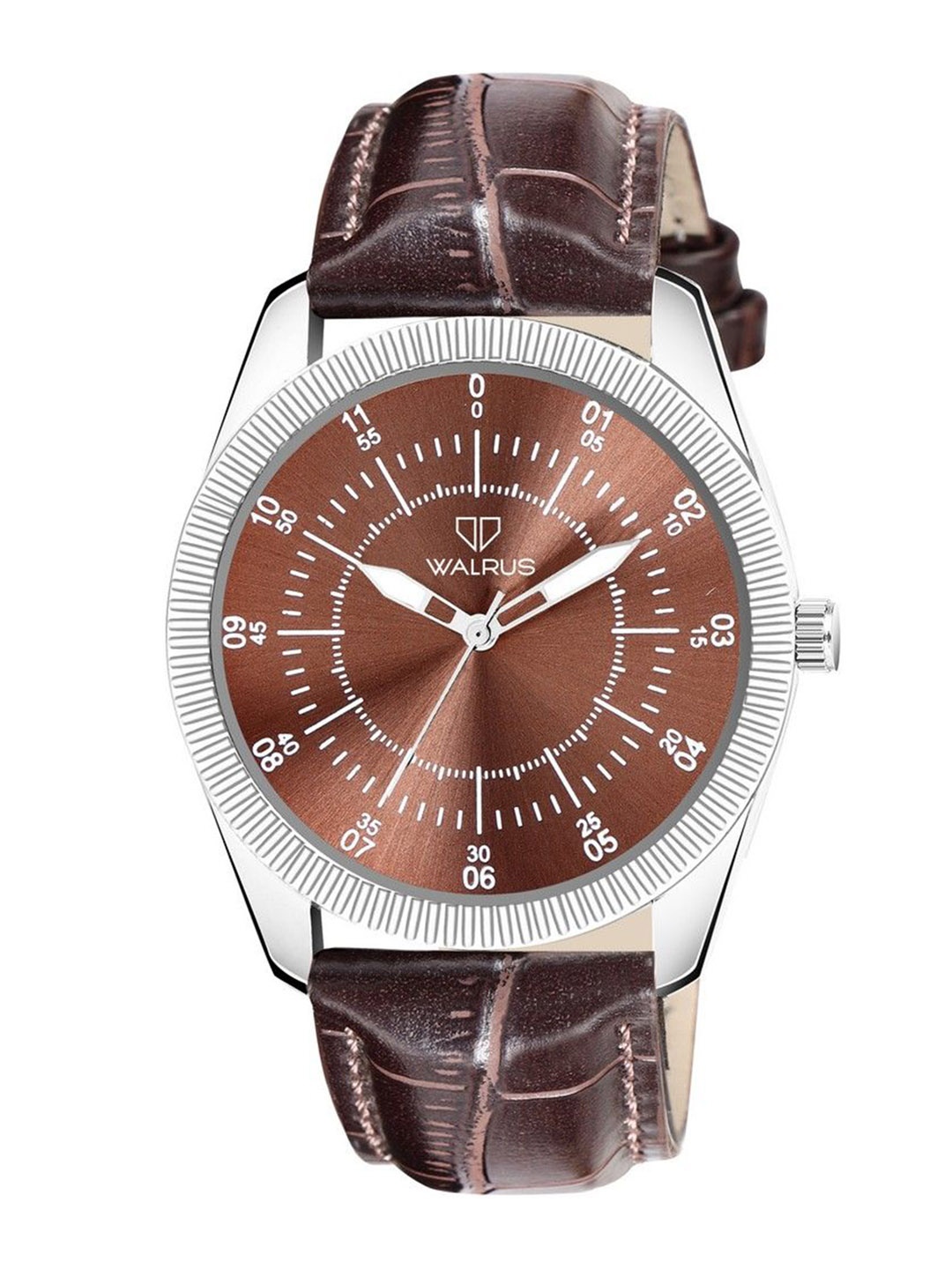 

Walrus Men Brass Dial & Textured Straps Analogue Watch WWTM-URBAN-II-090907D, Brown