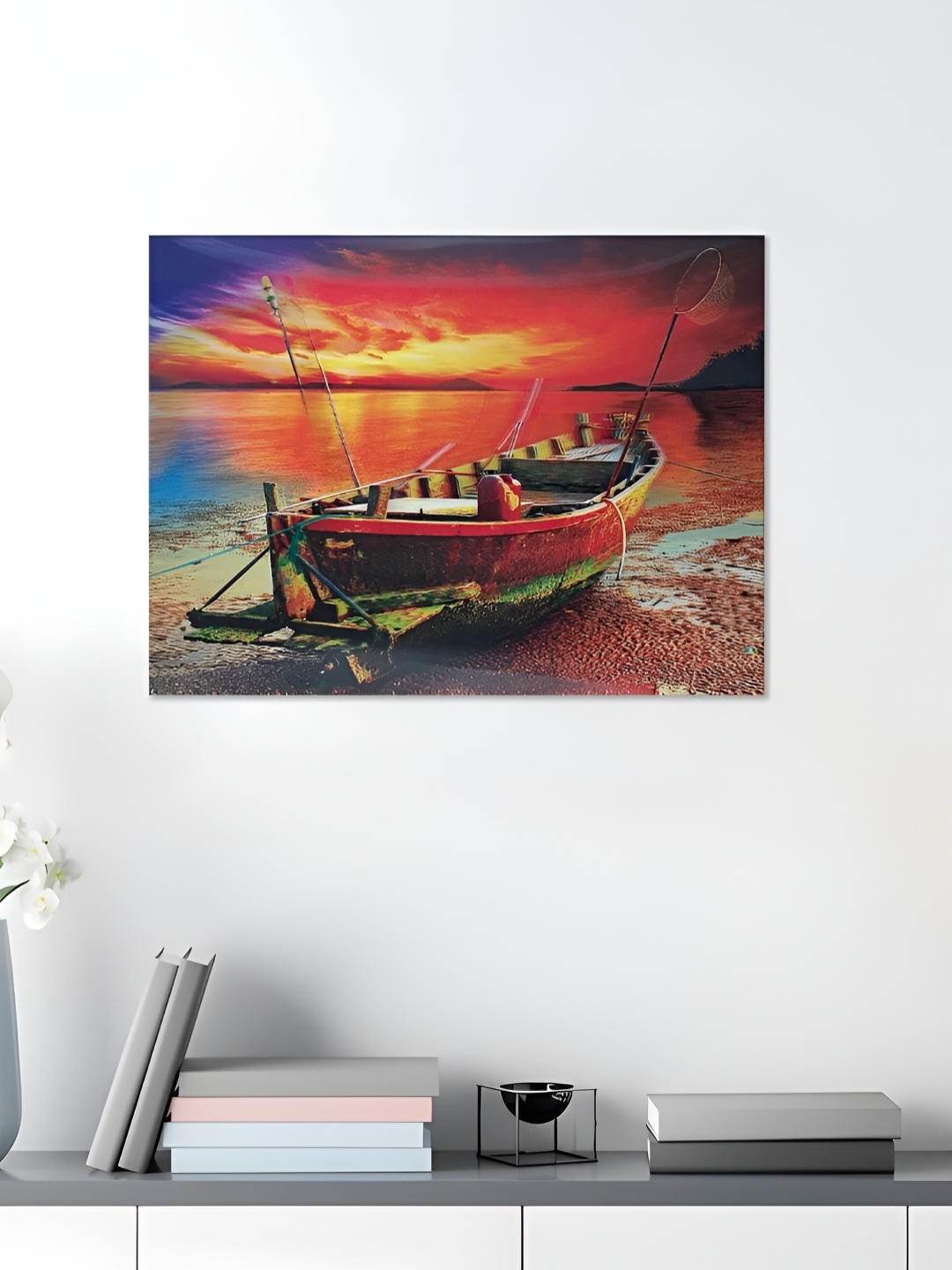 

Art Street Red & Blue 1 Piece Paper Other Wall Paintings