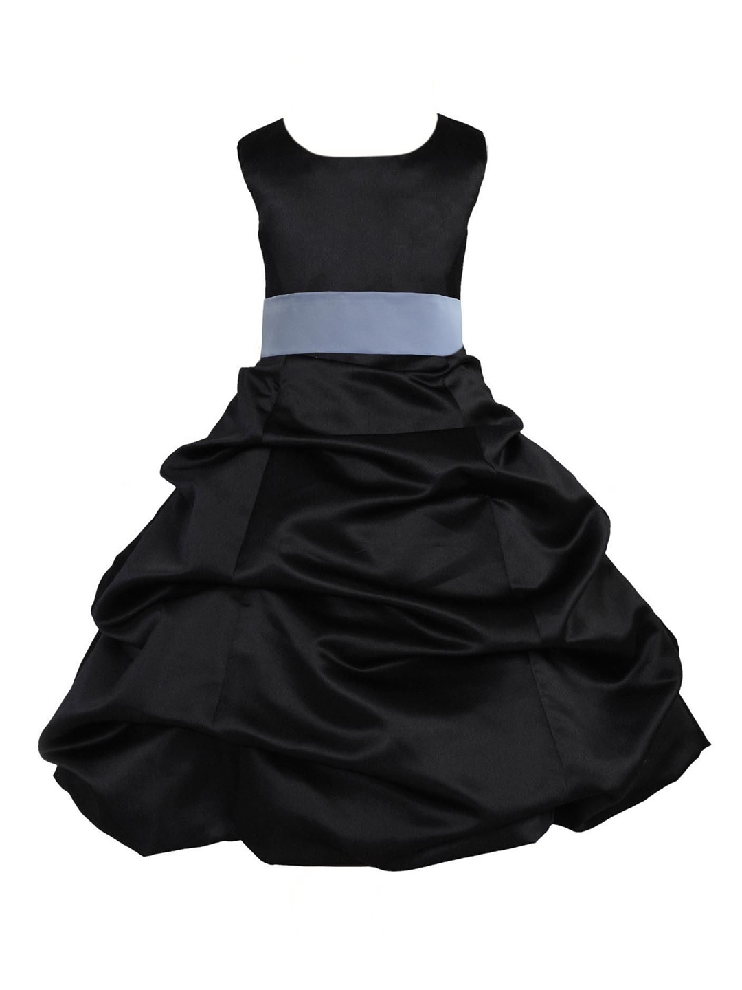 

Wish little Girls Round Neck Sleeveless A-Line Dress, Black