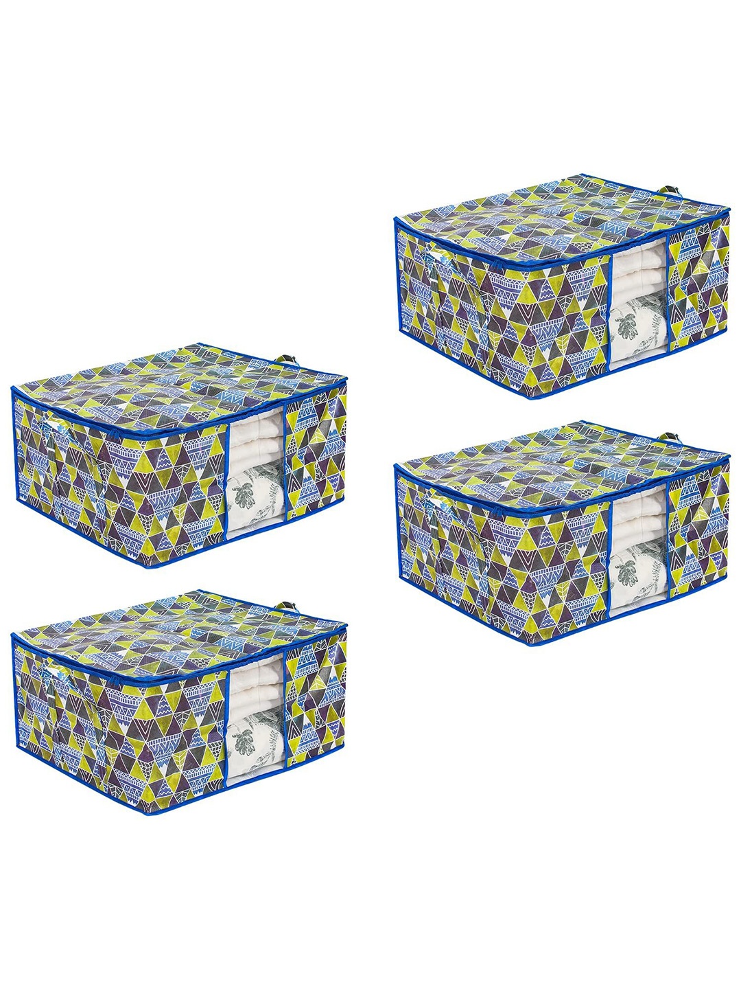 

prettykrafts Blue Set of 4 Regular Multi-Utility Organisers