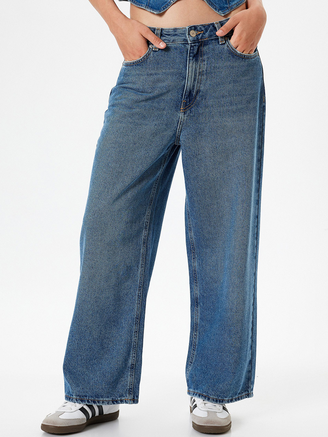

Koton Women Cotton Relaxed Fit Jeans, Blue