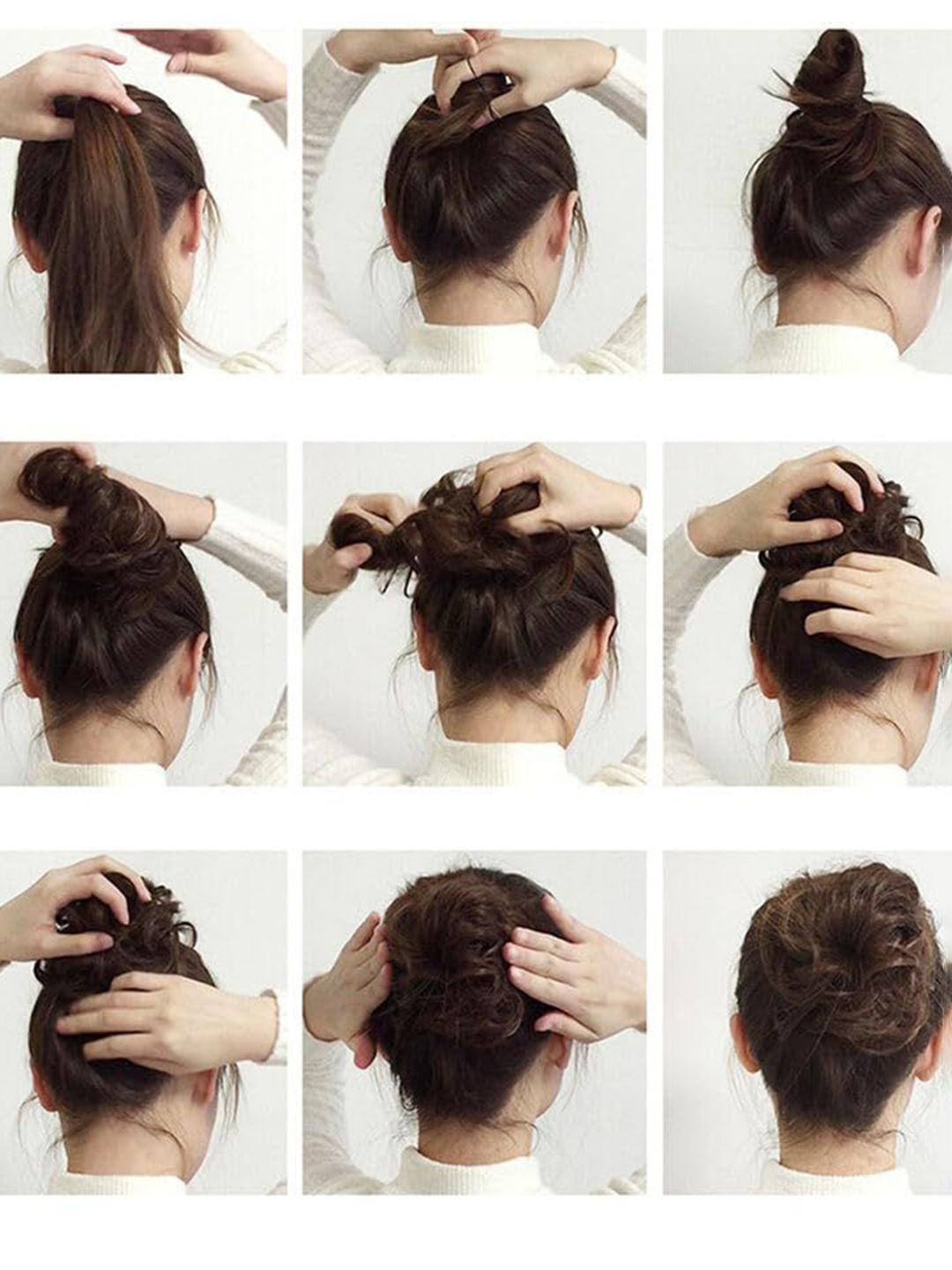 

D-Divine 100% Human Hair Bun Extension - Brown