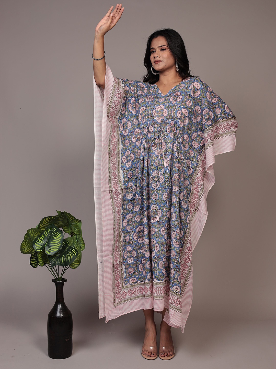 

Bohekant Printed Maxi Nightdress, Blue