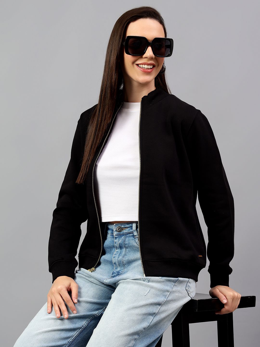 

Cantabil Women Long Sleeves Turtle Neck Sweater, Black