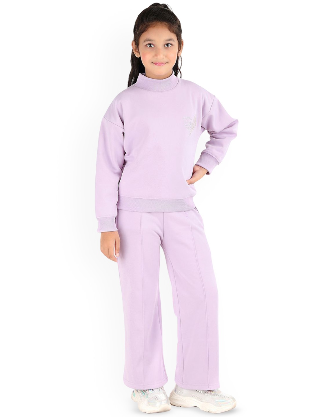 

SMSHOPMORE Girls Top With Trouser, Lavender