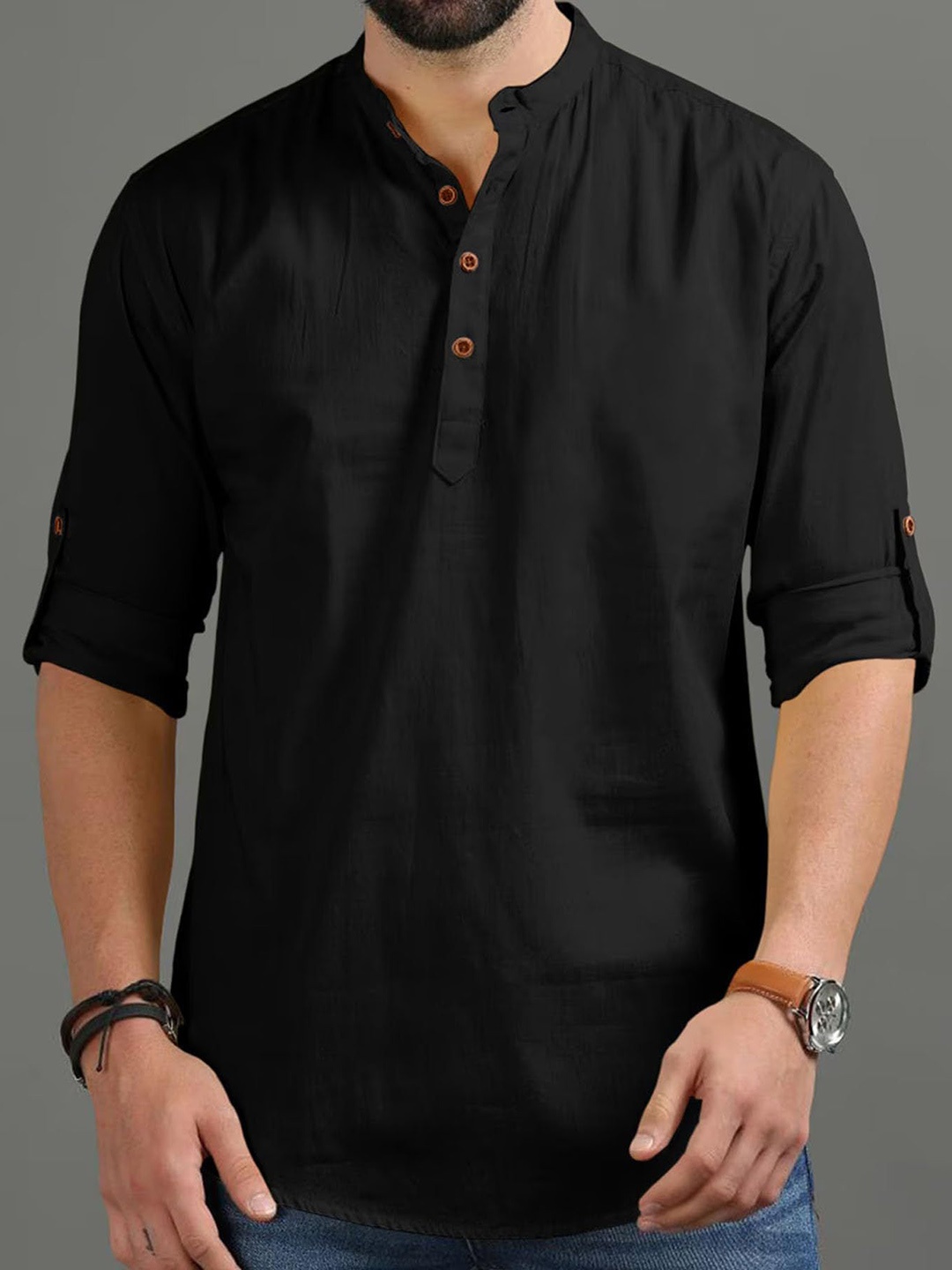 

Vida Loca Men Kurta, Black