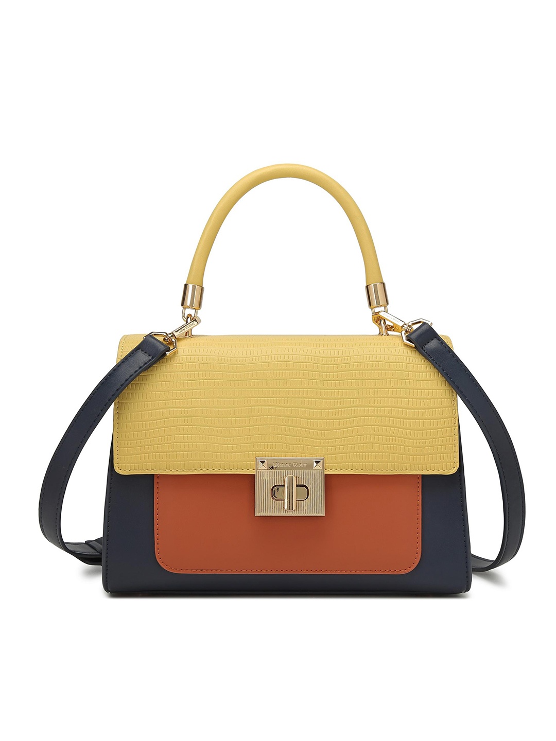 

Diana Korr PU Structured Handheld Bag, Yellow