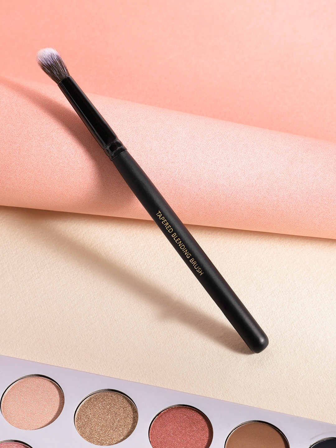 

CUFFS N LASHES Soft Bristles Tapered Blending Makeup Brush - E008, Black