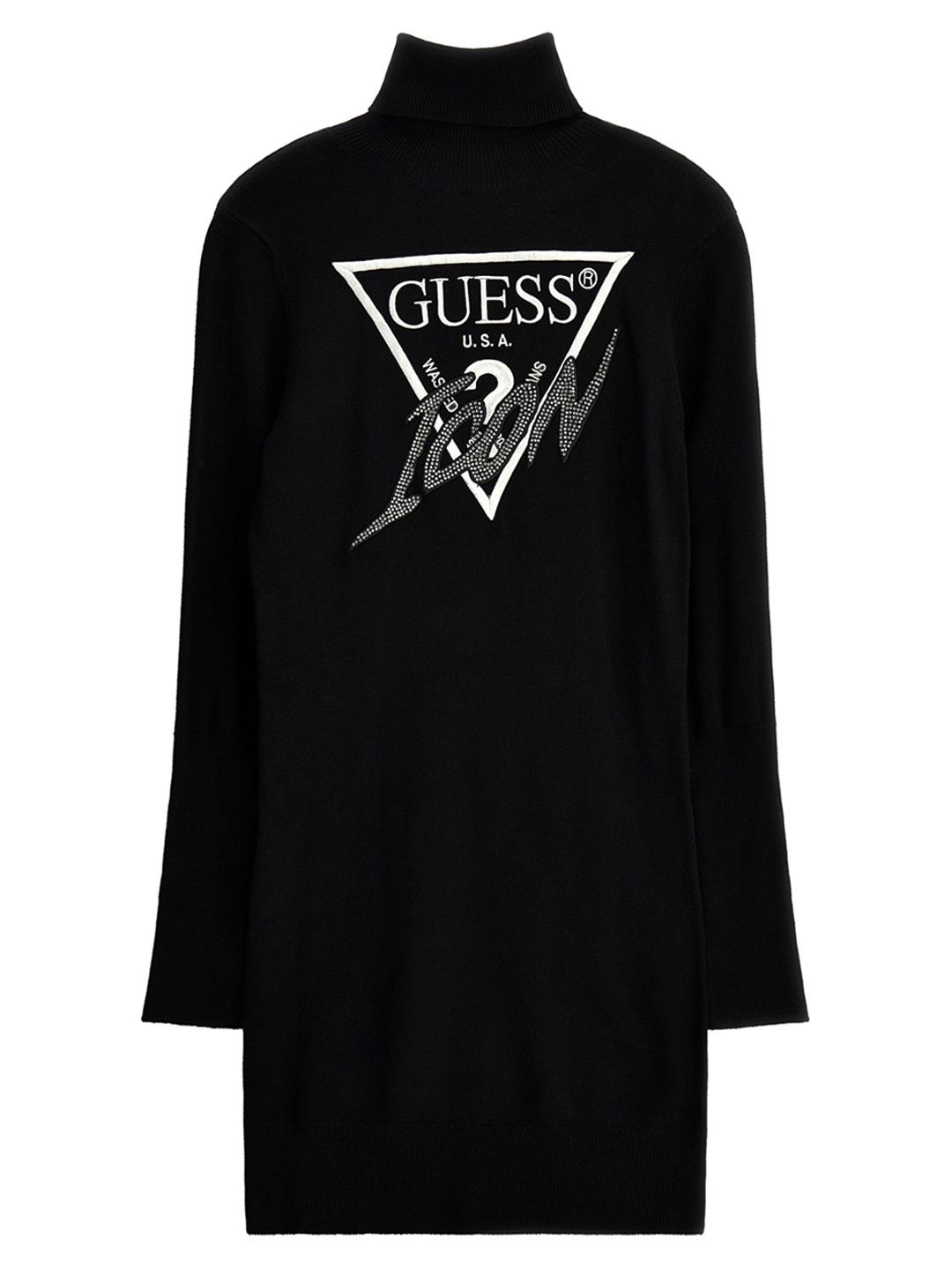 

GUESS kids Print Midi Dress, Black