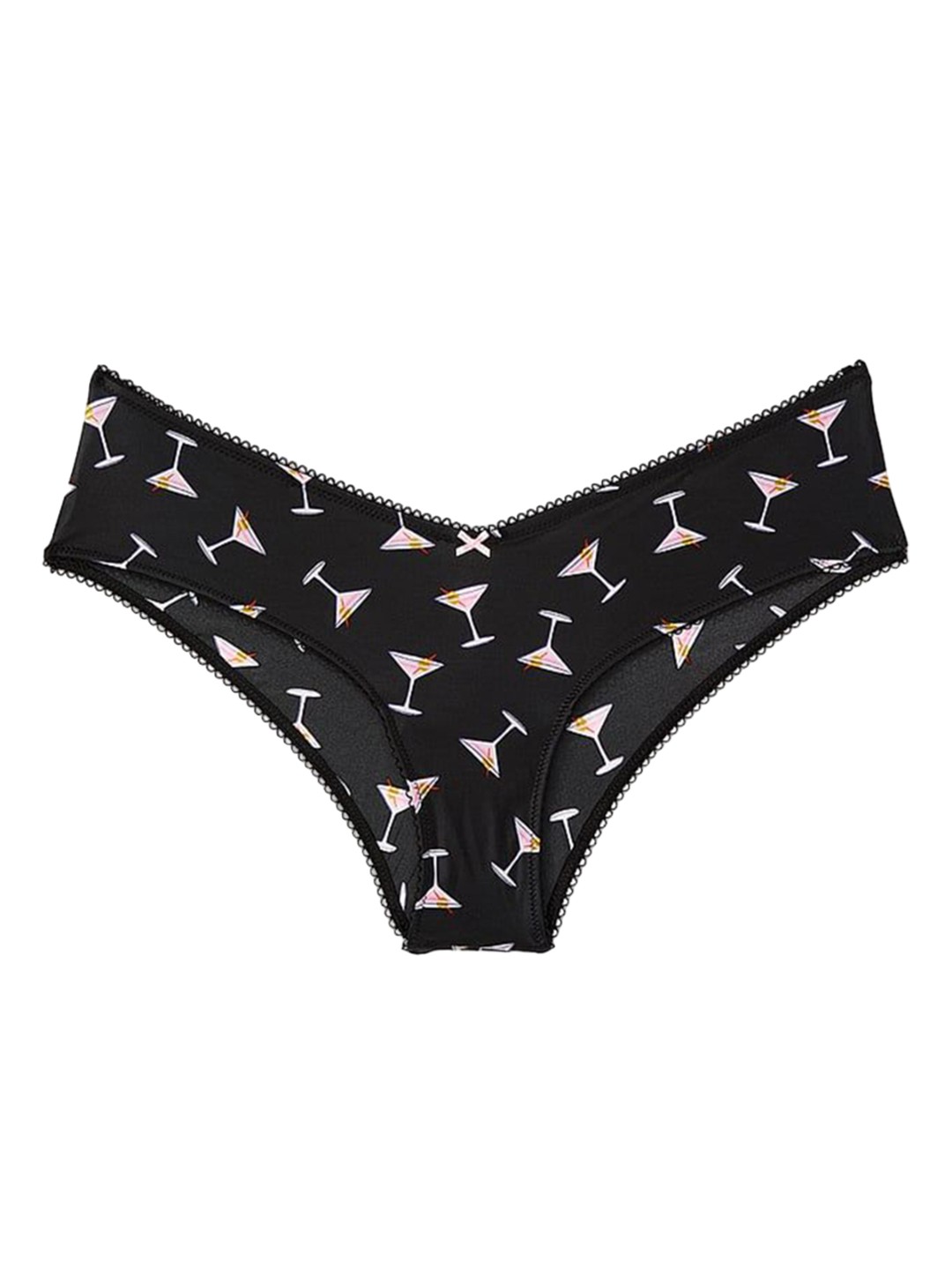 

Victoria's Secret Women Printed High-Leg Cheeky Low-Rise Hipster Briefs, Black