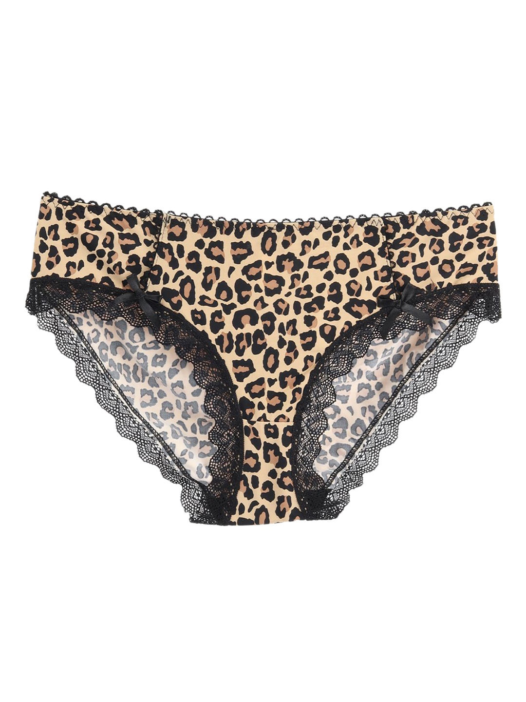 

ODETTE Women Animal Printed Mid-Rise Hipster Briefs, Brown