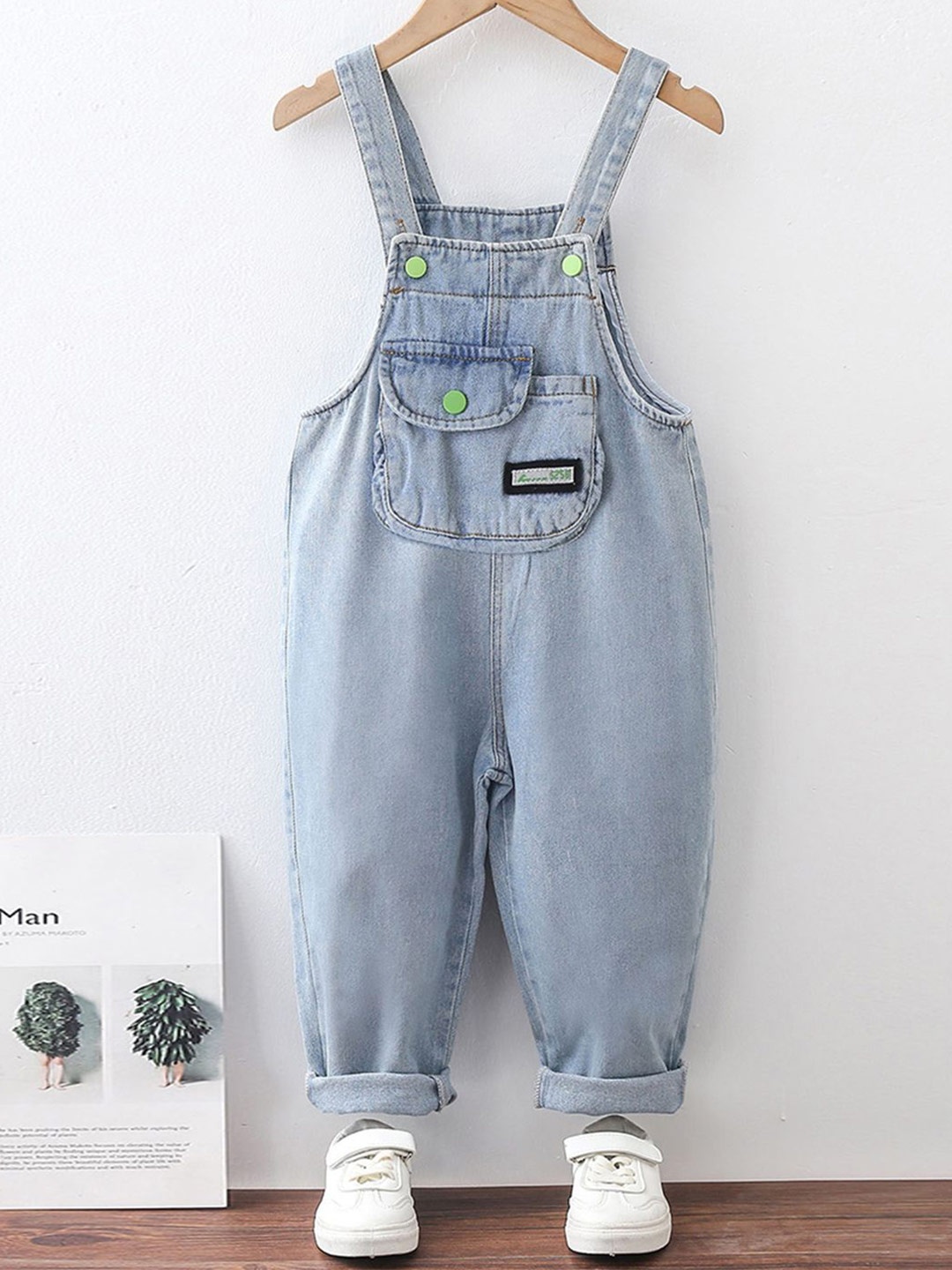 

INCLUD Boys Denim Dungaree, Blue