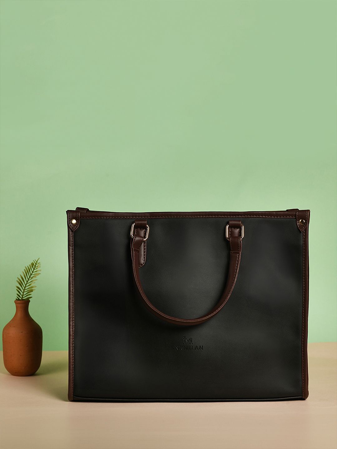 

INKMILAN Women Doris Tote Bag With Shoulder Strap, Black
