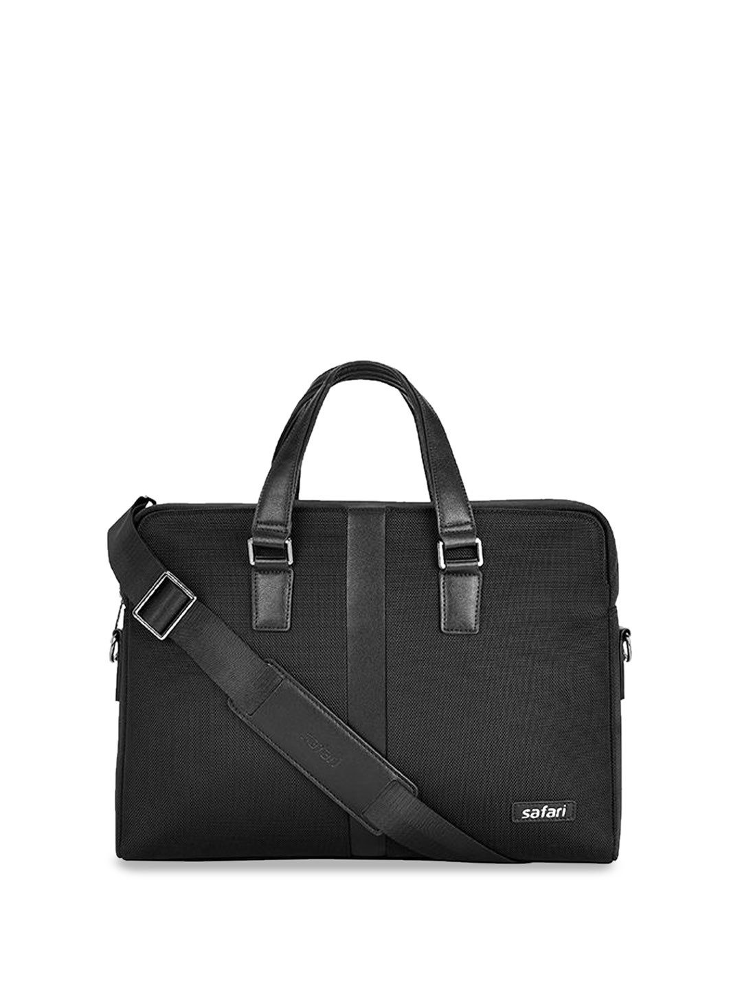 

Safari Unisex Solid Satchel, Black