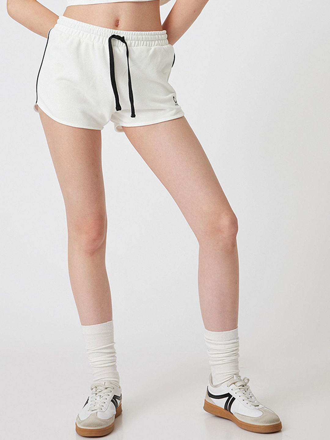 

Koton Women Cotton Mid-Rise fashion Shorts, White