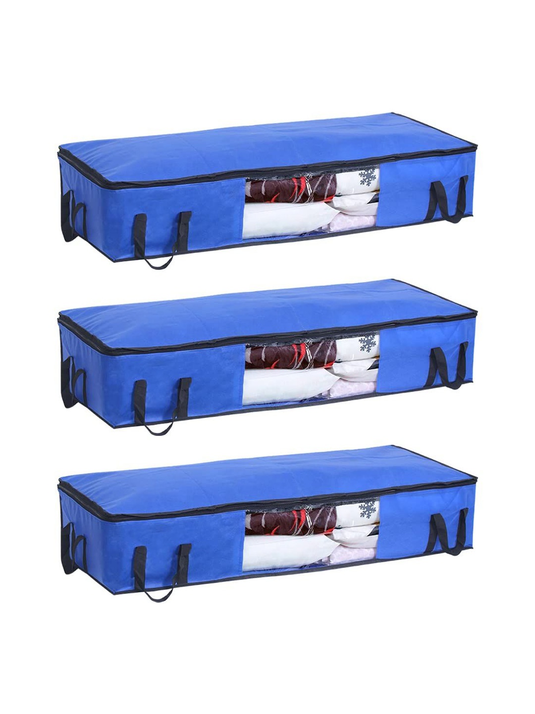 

prettykrafts Blue 3 Pieces Multi-Utility Organisers