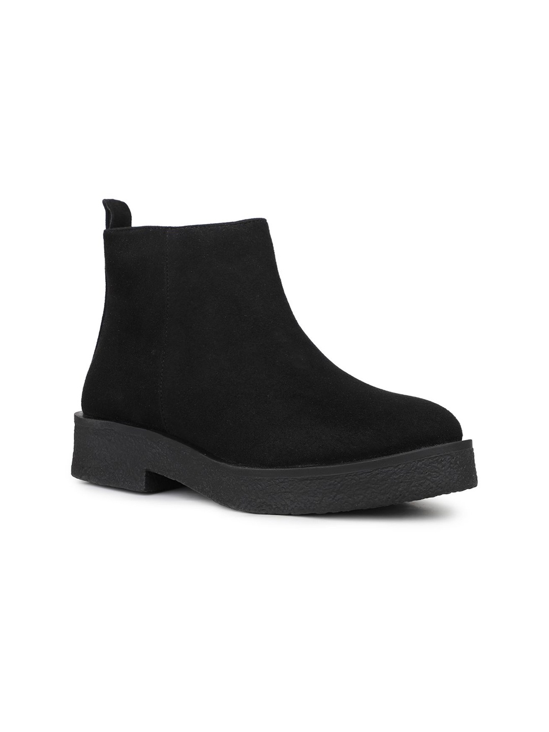 

Inc 5 Women Casual Block-Heeled Round Toe Ankle Boots, Black