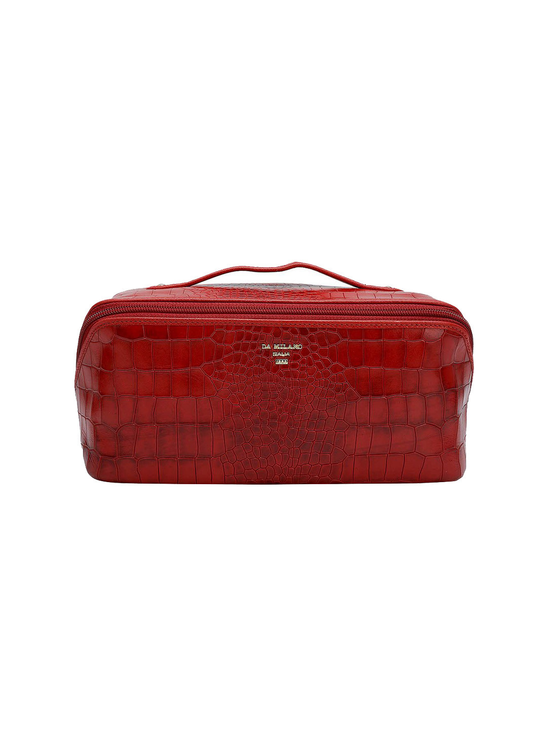 

Da Milano Textured Pouch Travel Accessory, Red