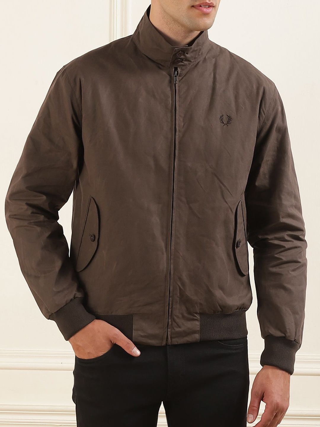 

Fred Perry Men Bomber Jacket, Brown