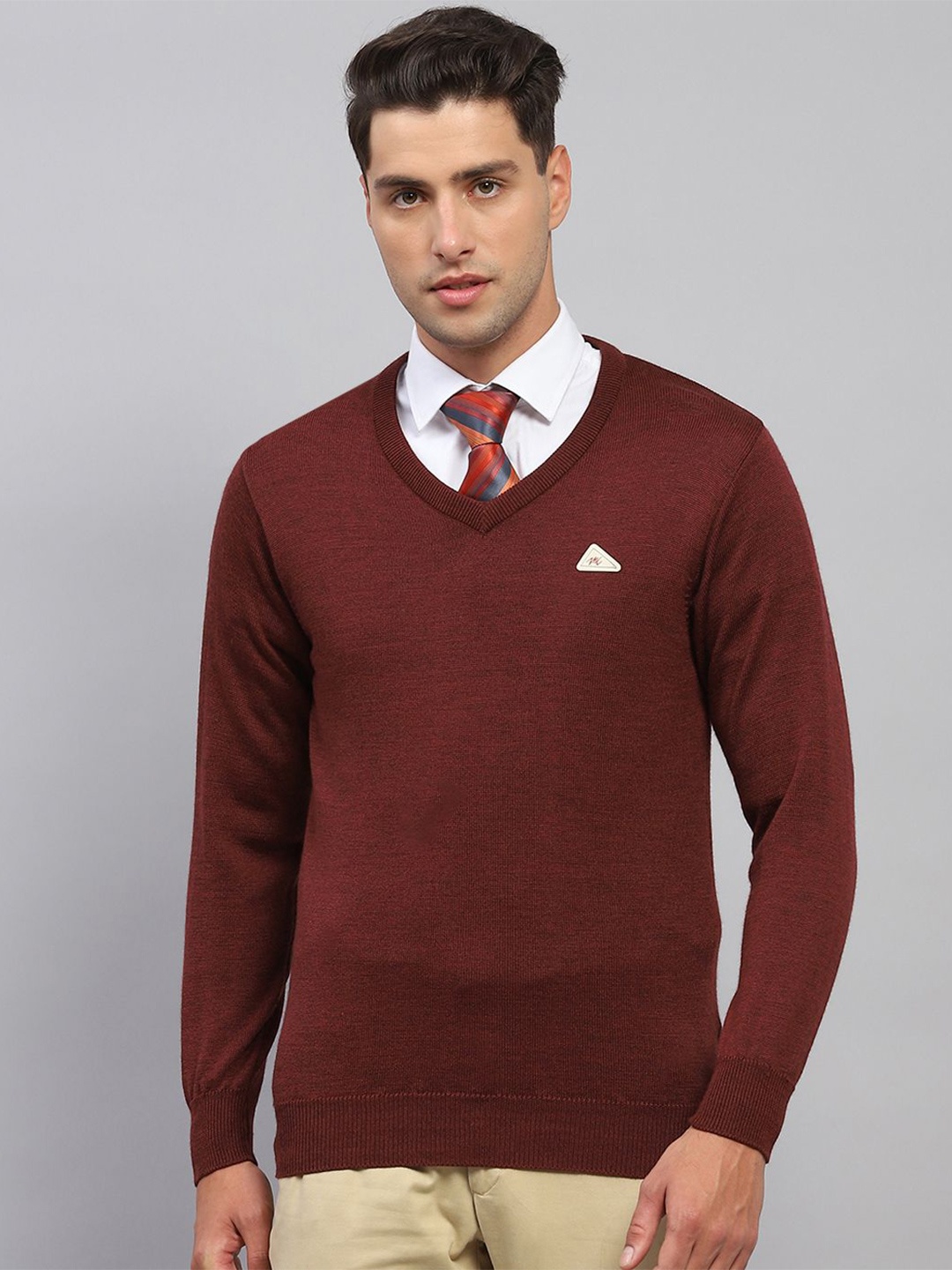 

Monte Carlo Men Woollen Pullover, Maroon