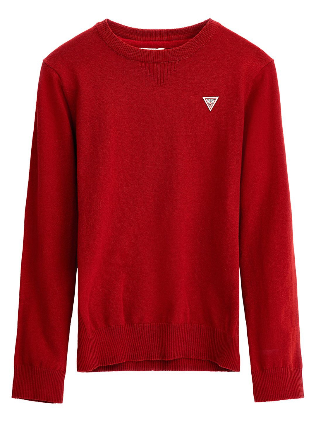 

GUESS kids Boys Pullover Sweater, Red