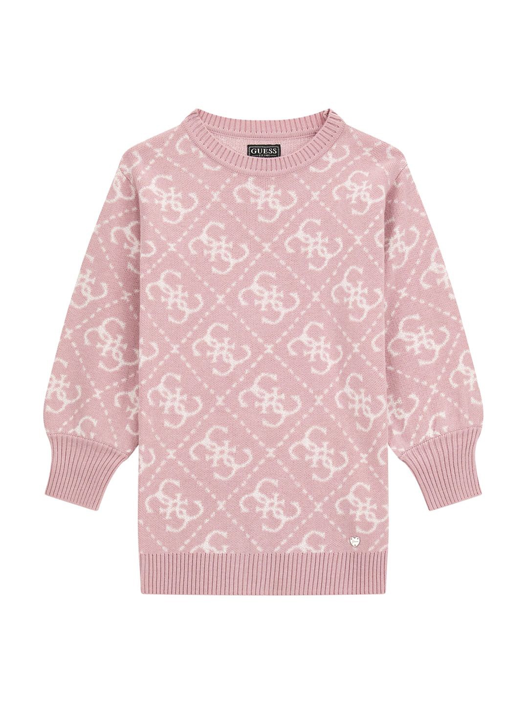 

GUESS kids Girls Printed Pullover Sweaters, Purple