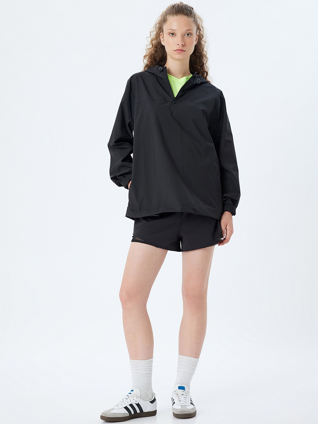 

Koton Women Hooded Bomber Jacket, Black