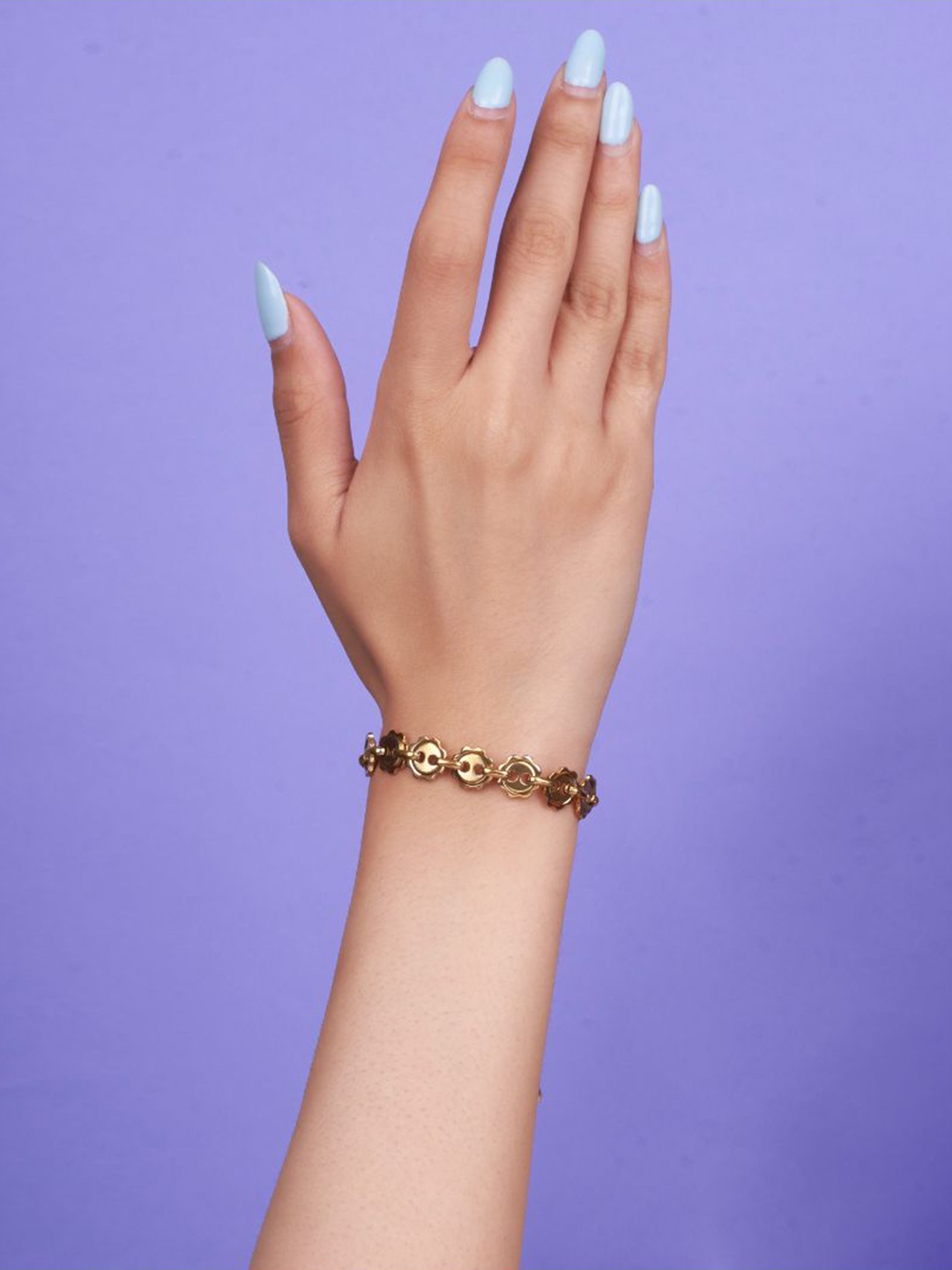 

SALTY Gold-Plated Stainless Steel Celestial Chain Link Bracelet