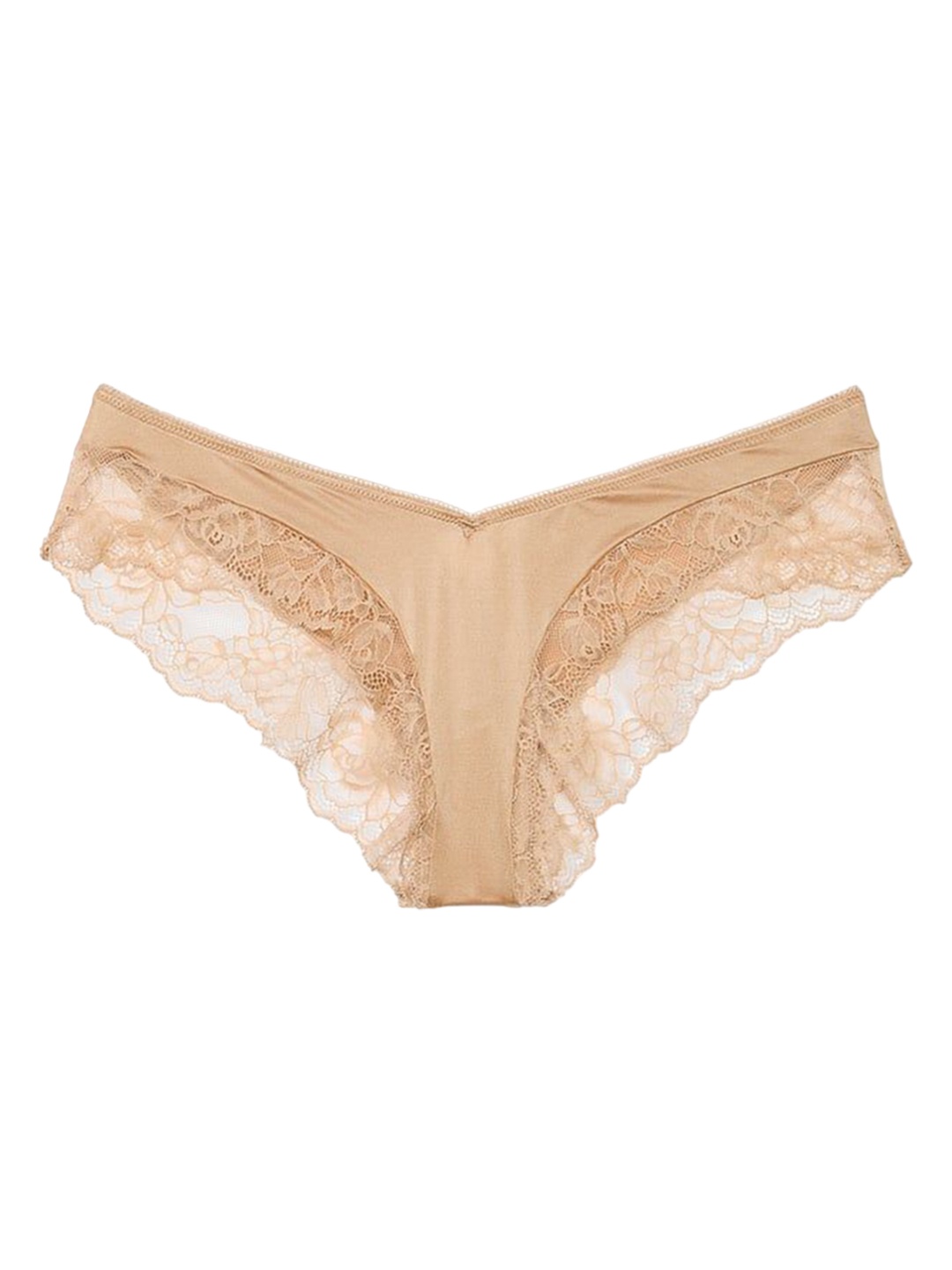 

Victoria's Secret Women Self-Design Lace Bikini Briefs 1125320265H8, Beige