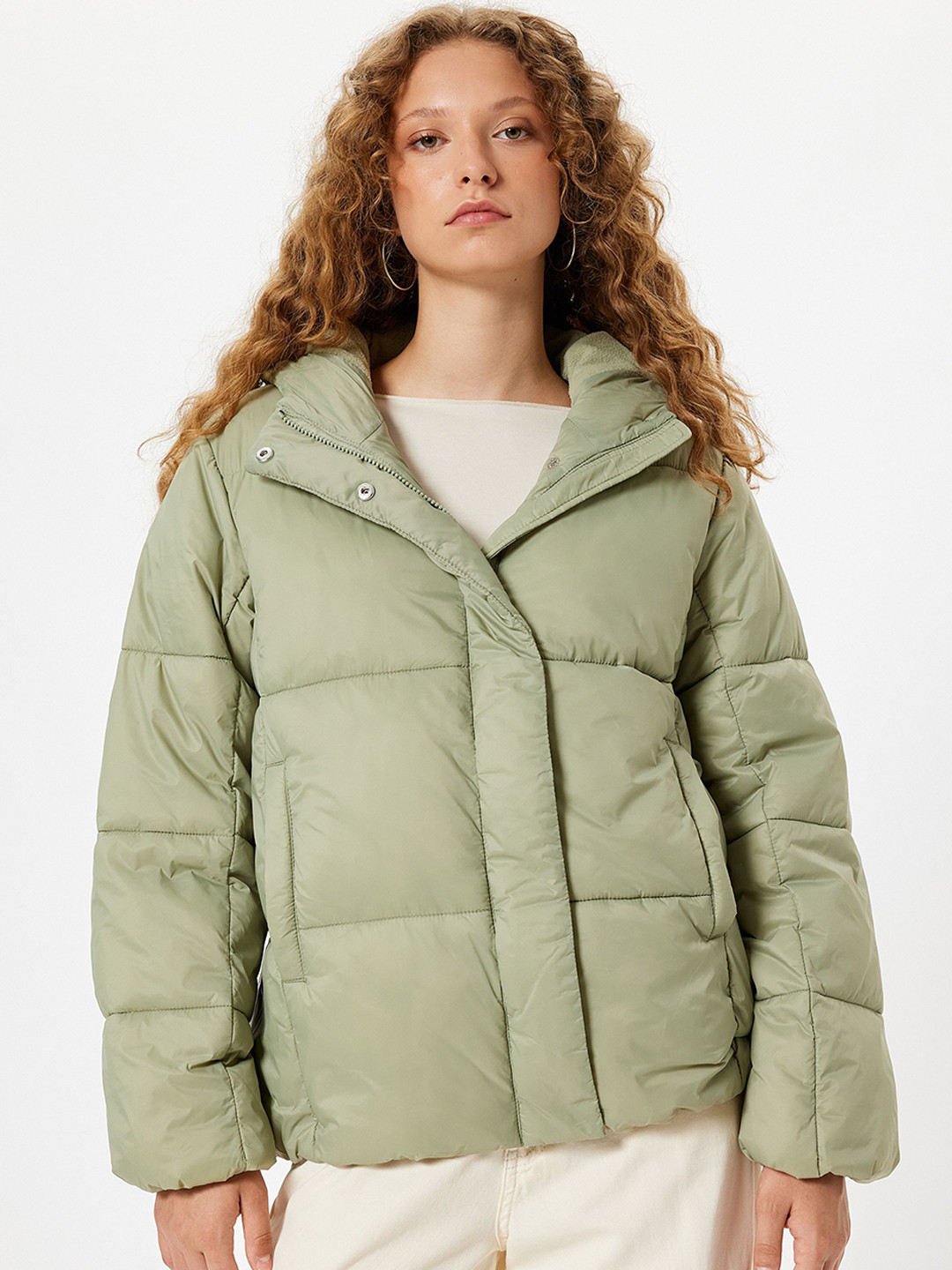 

Koton Women Padded Jacket, Sea green