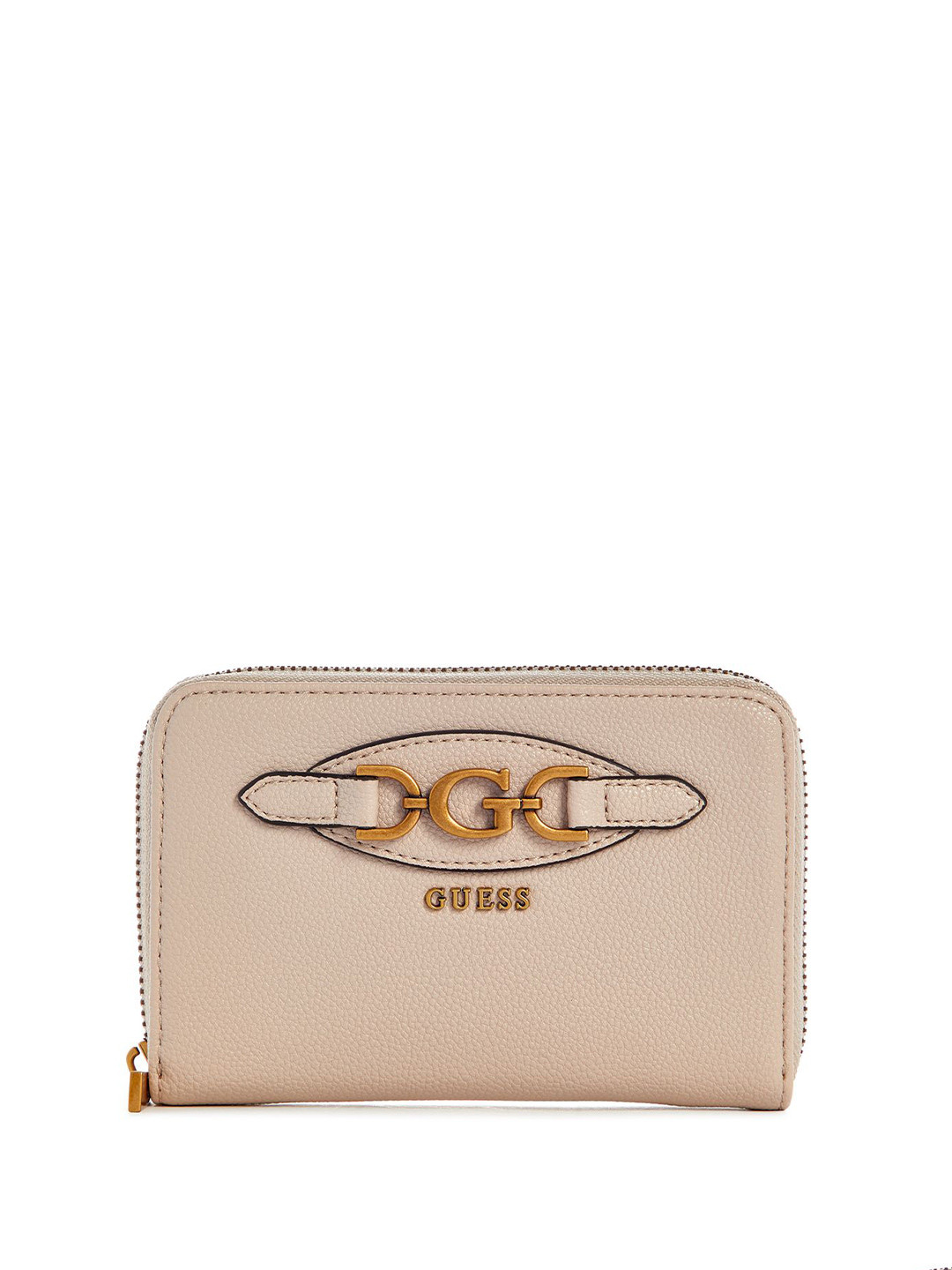 

GUESS Women PU Zip Around Wallet, Peach