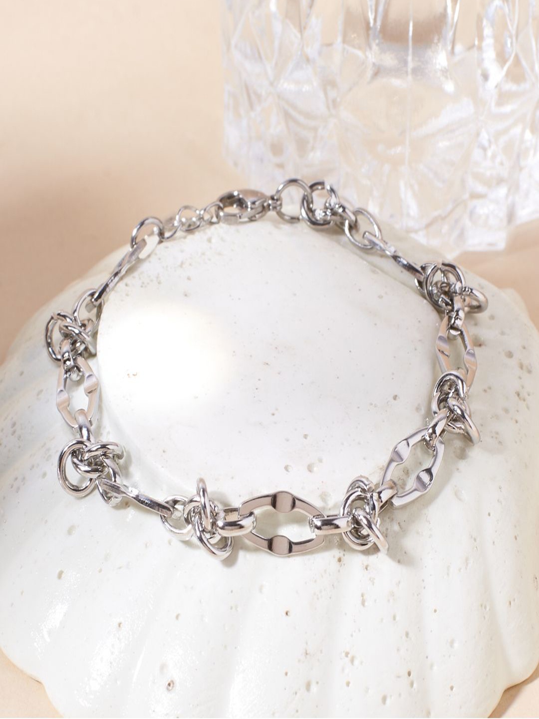 

SALTY Silver-Plated Twist Of Fate Link Bracelet