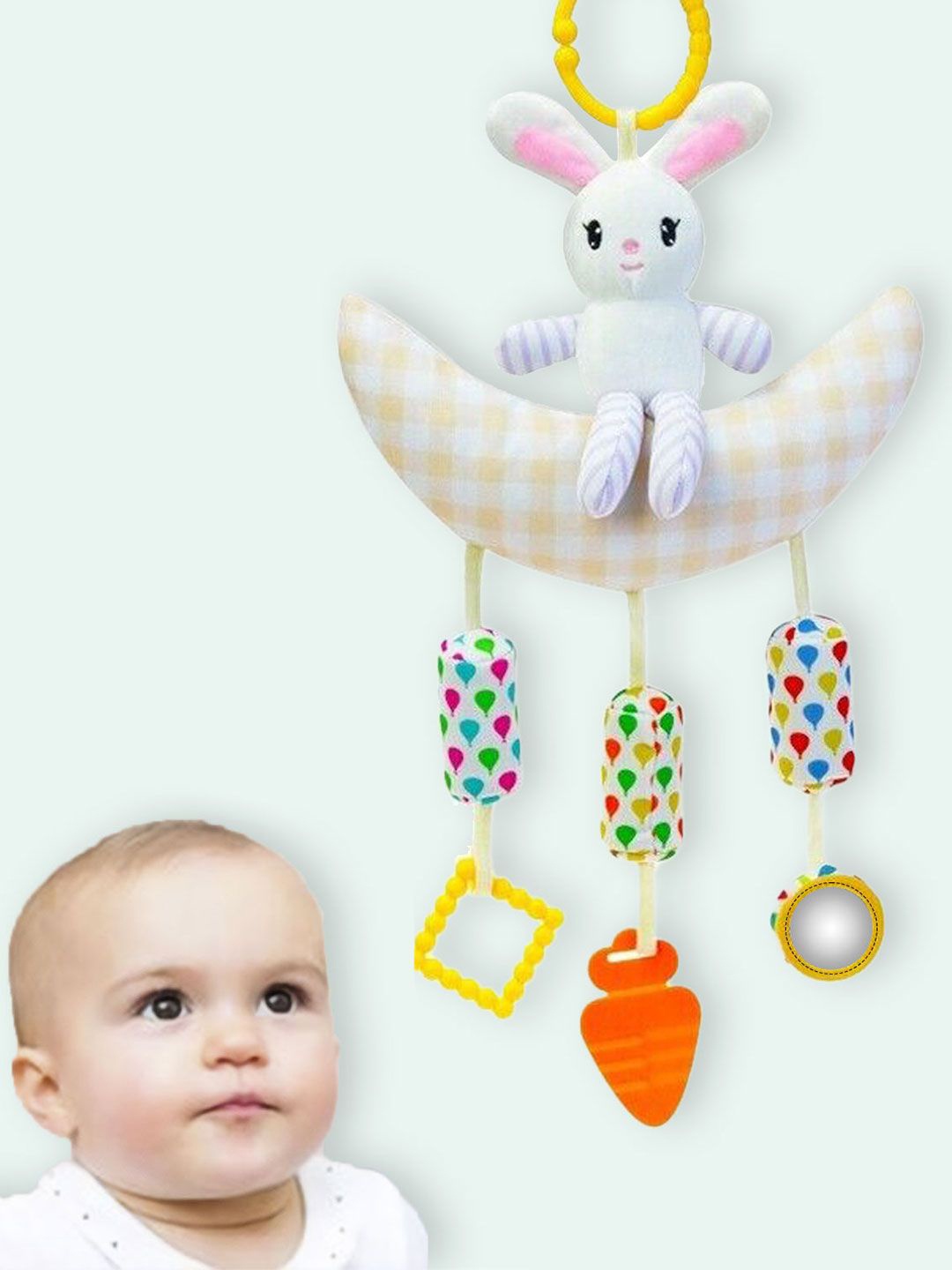 

Baby Moo Non-Allergic Bow Activity Toys and Games, Yellow