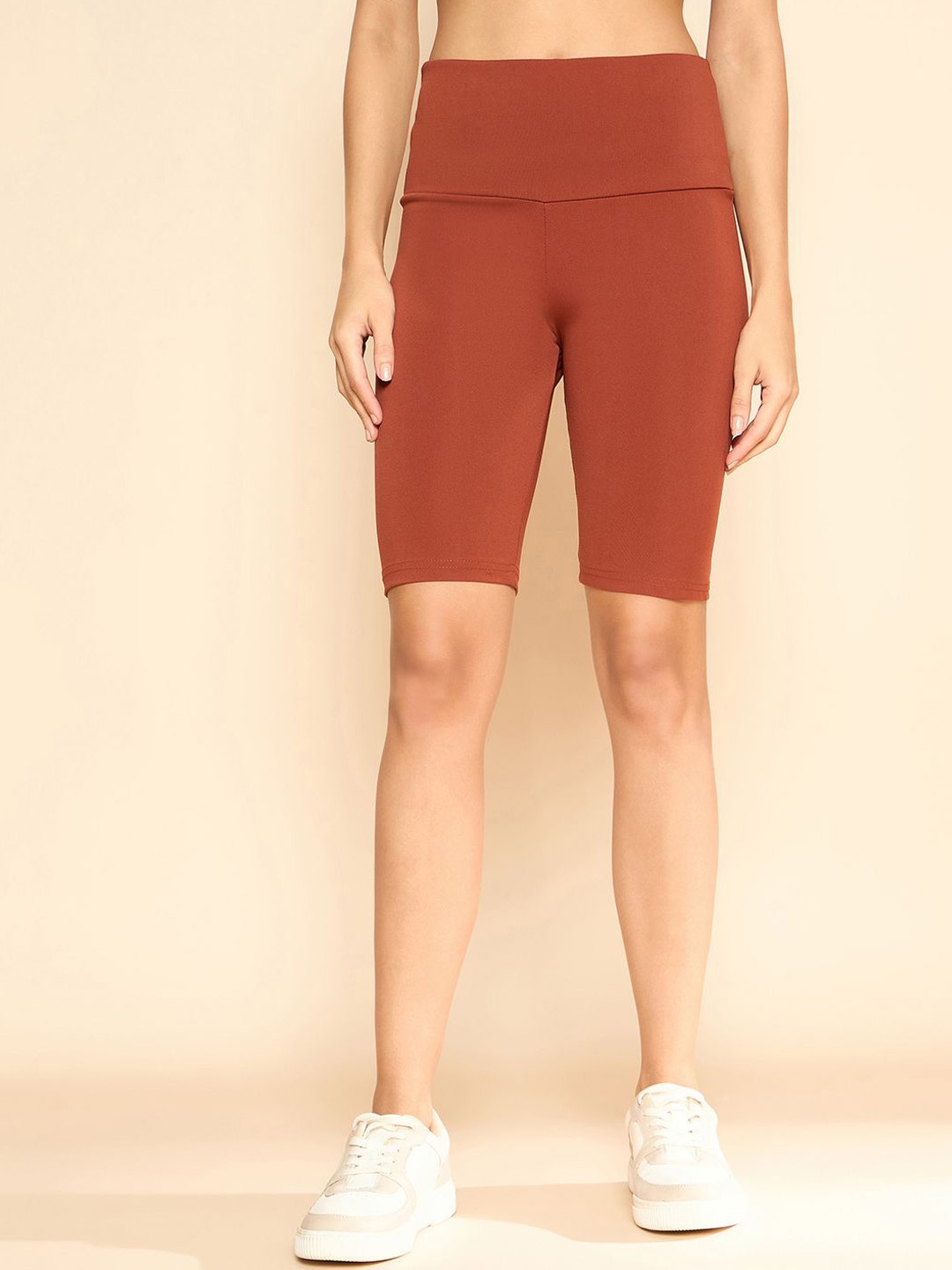 

COLOR CAPITAL Women Above Knee-Length Gym Women Tights, Rust