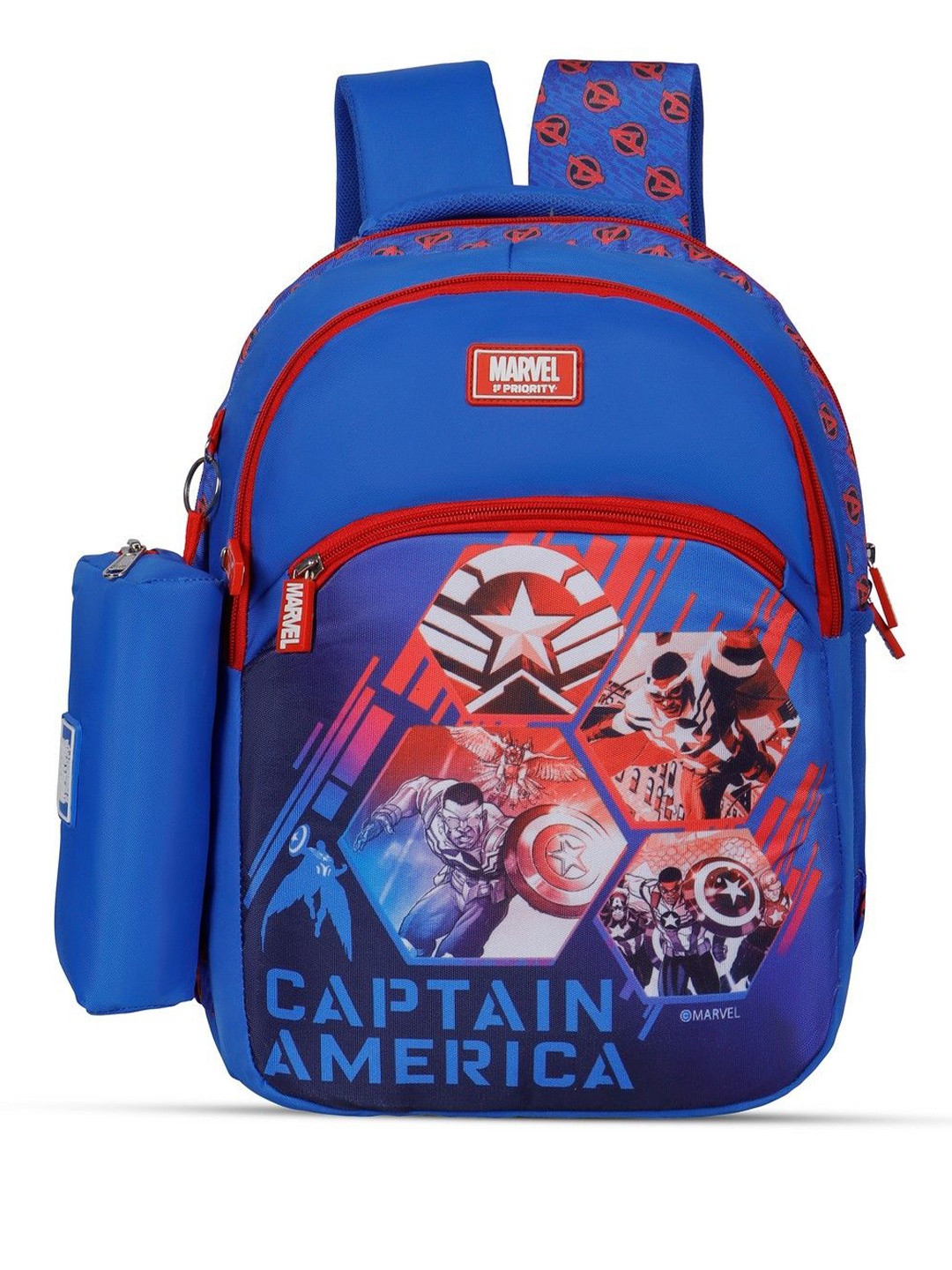 

Priority Boys Graphic Printed Backpack, Blue