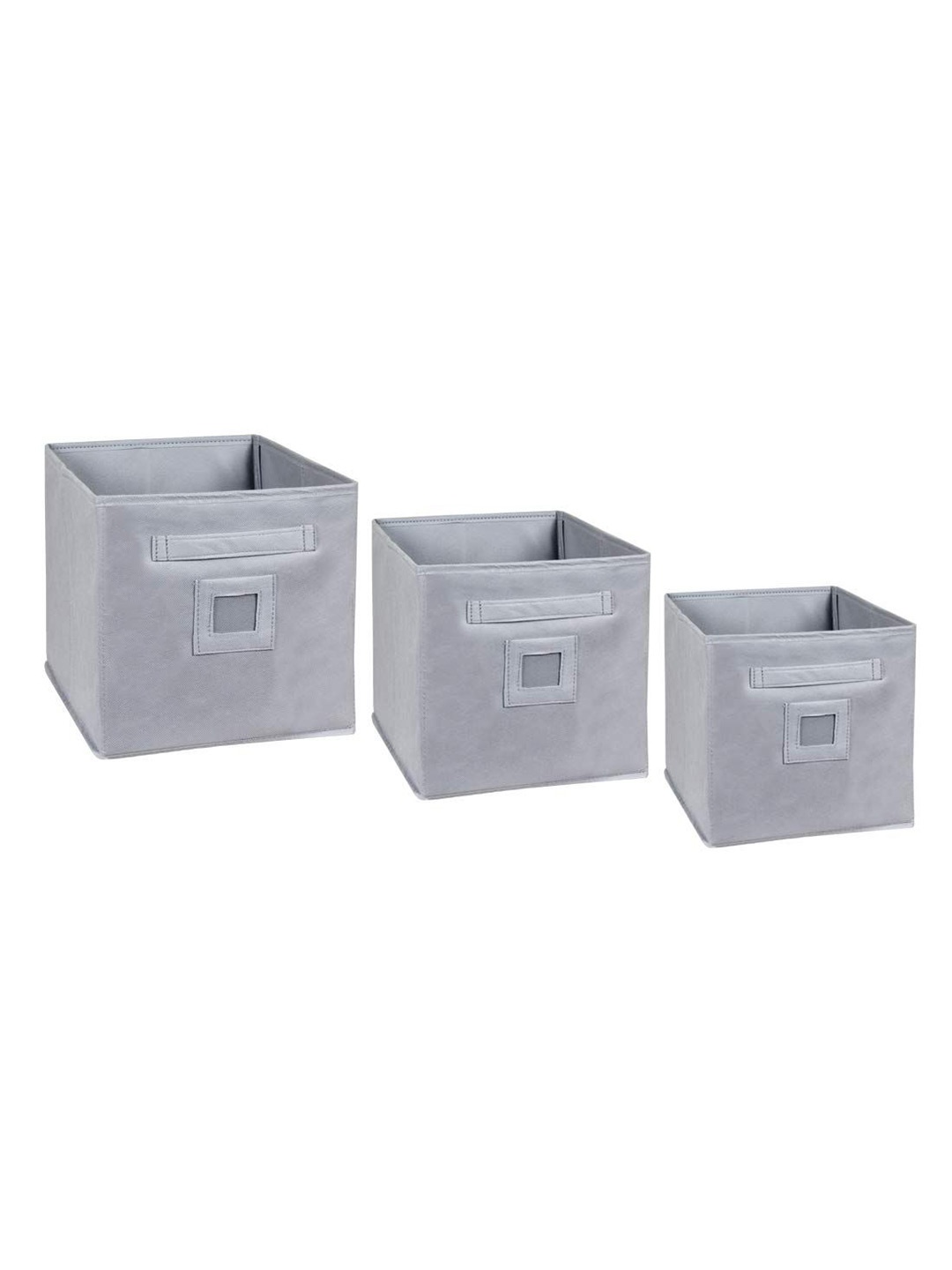 

prettykrafts Grey 3 Pieces Multi-Utility Organiser