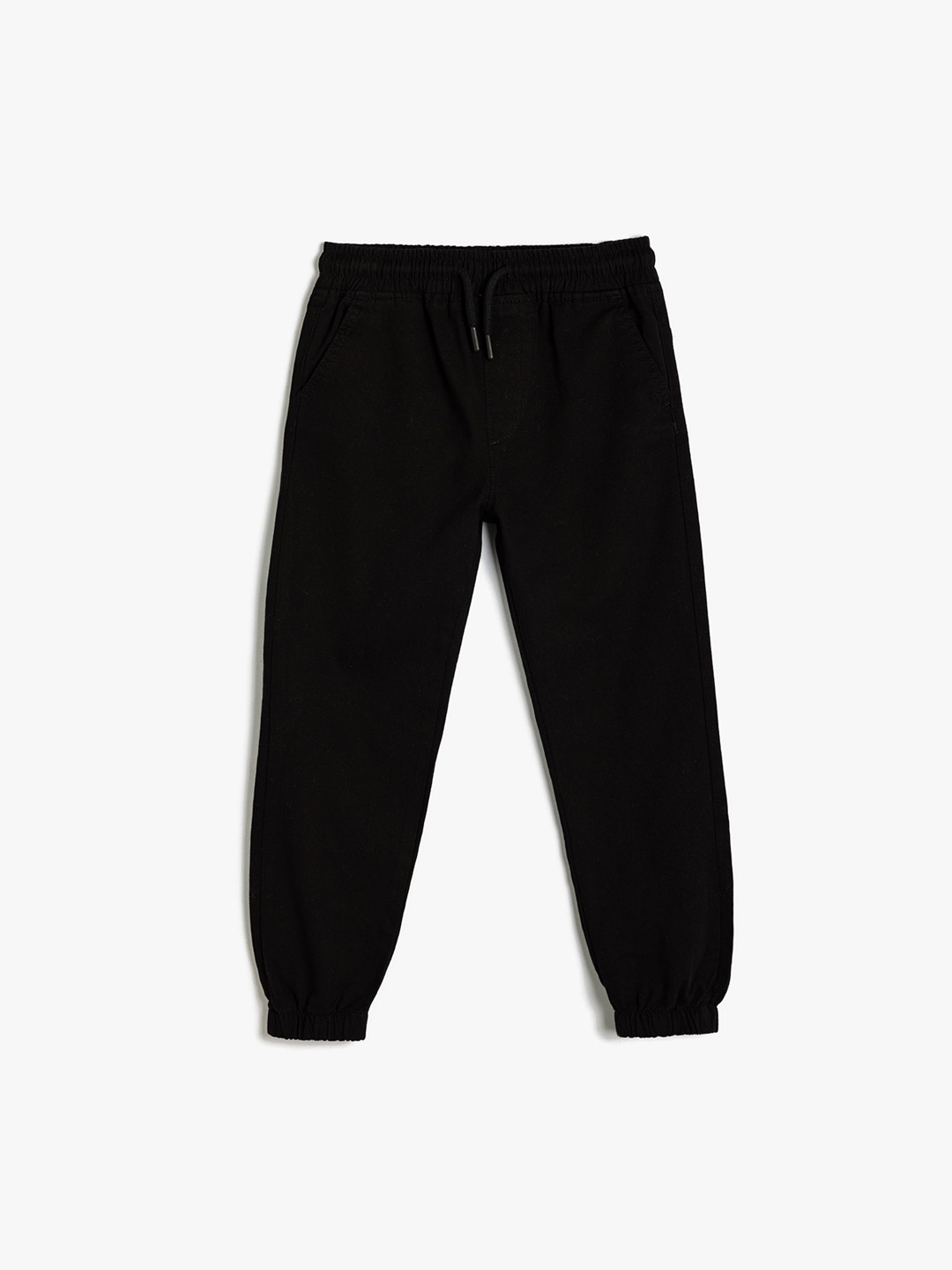 

Koton Boys Solid Mid-Rise Joggers Trousers, Black