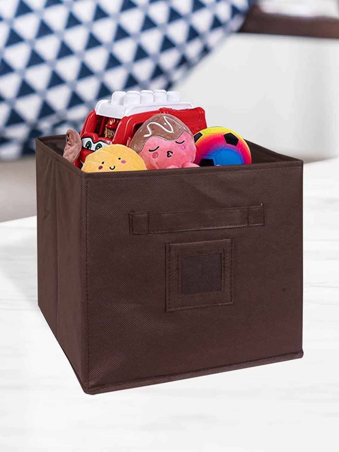 

prettykrafts Brown Collapsible Drawer Organiser