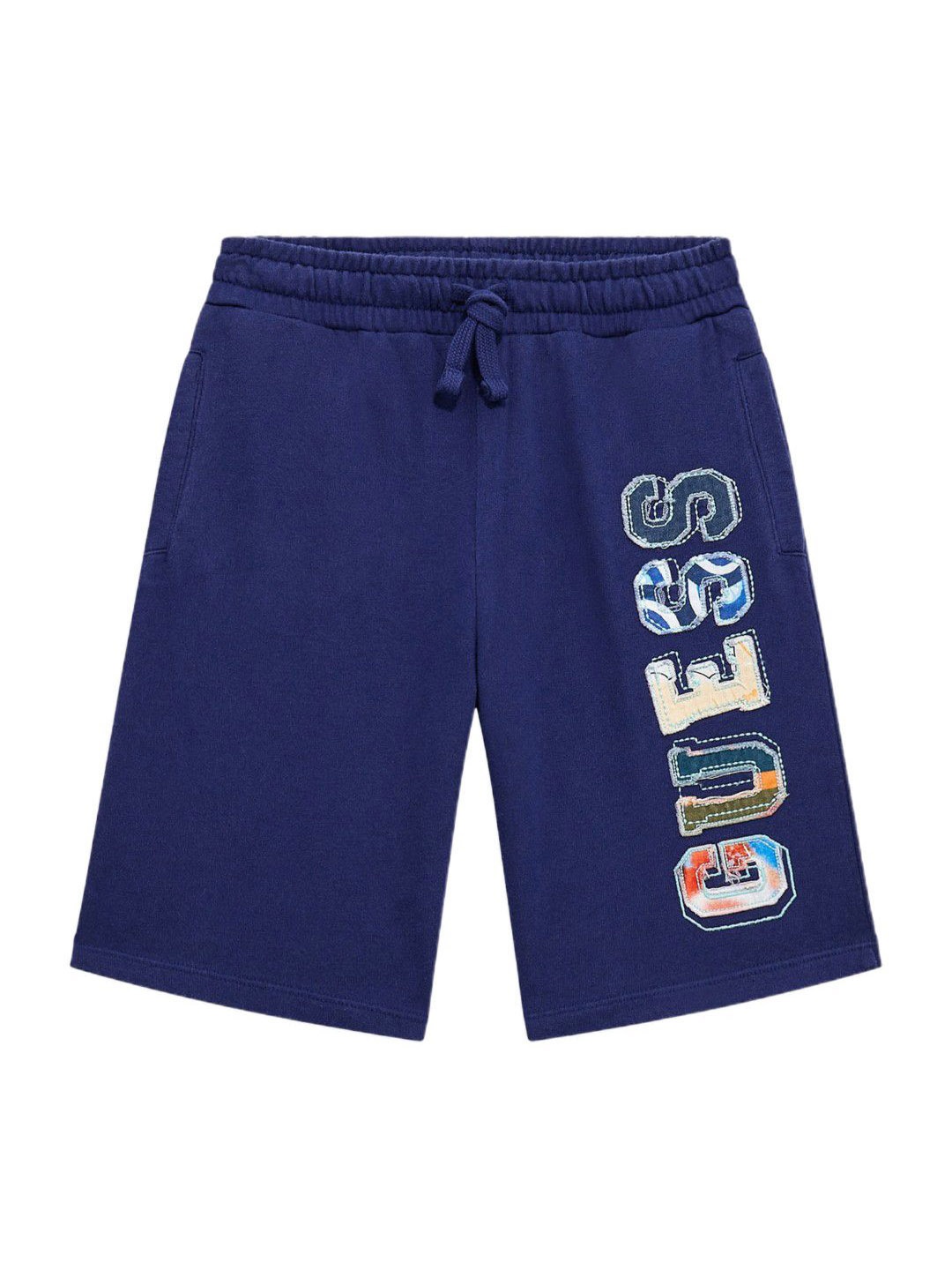 

GUESS kids Boys Embellished Technology Shorts, Navy blue