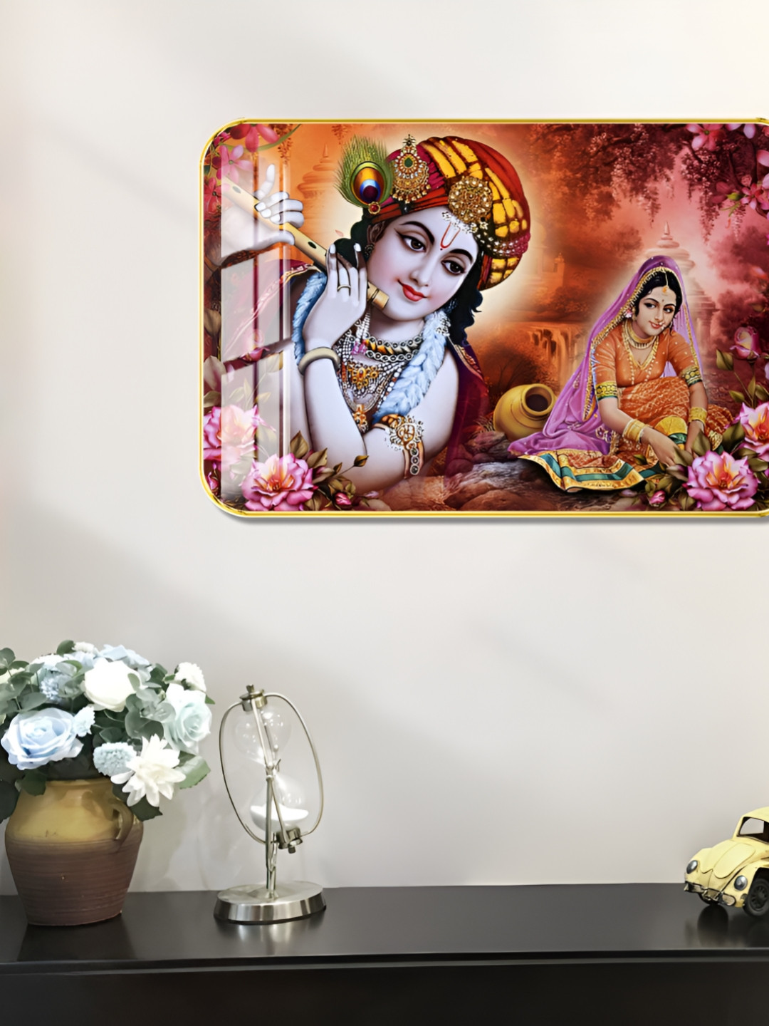

WALLMAX Gold-Toned 1 Piece Wood Other Wall Paintings