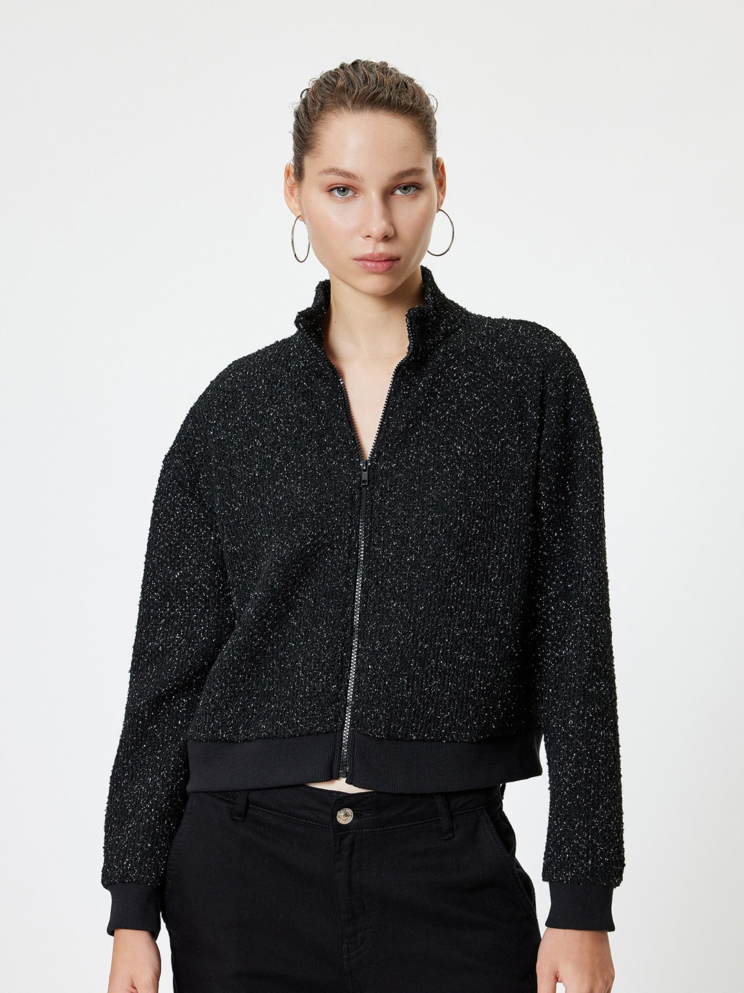 

Koton Women V-Neck Cardigan, Black
