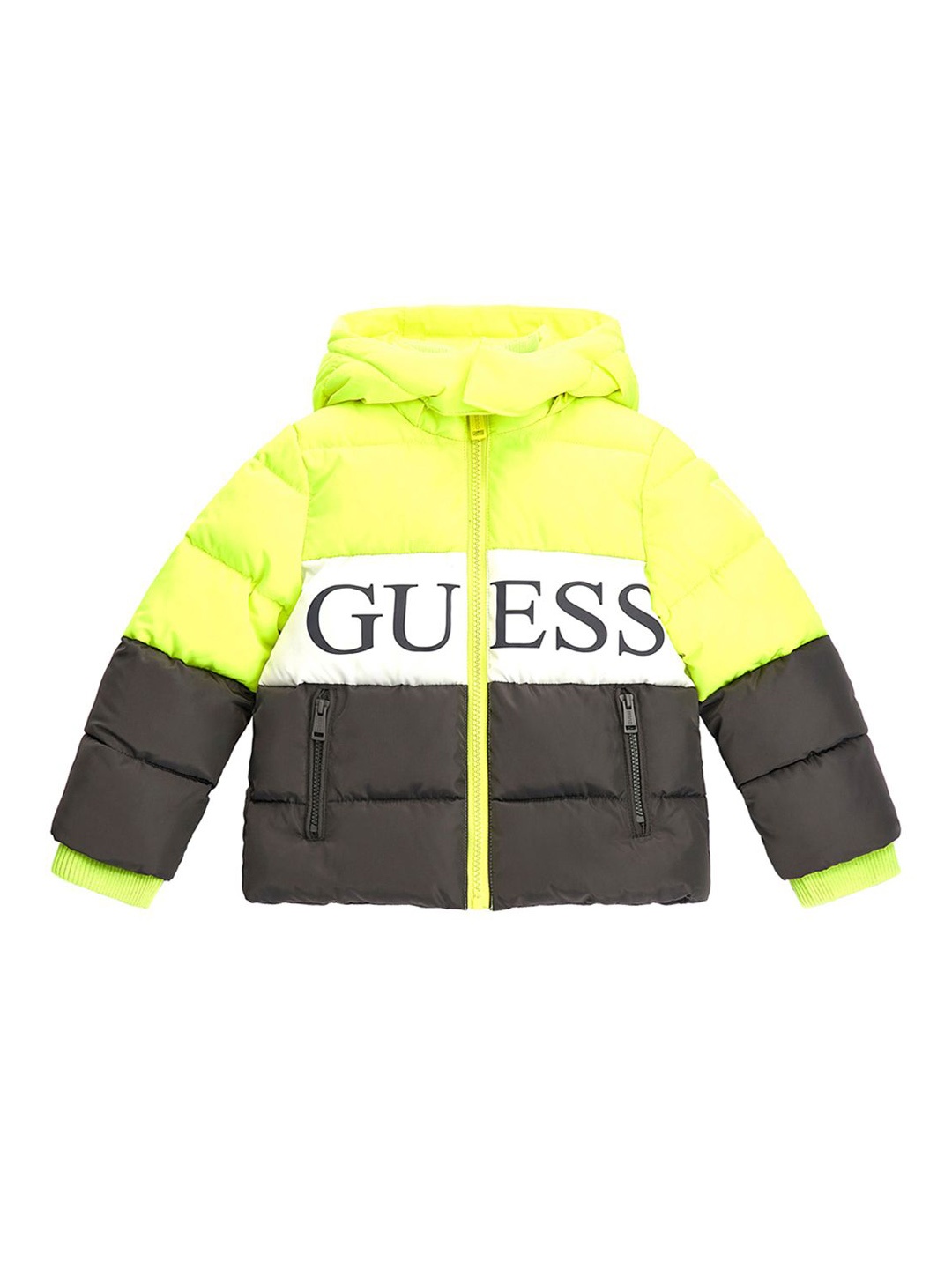 

GUESS kids Boys Colourblocked Patchwork Jacket, Multi